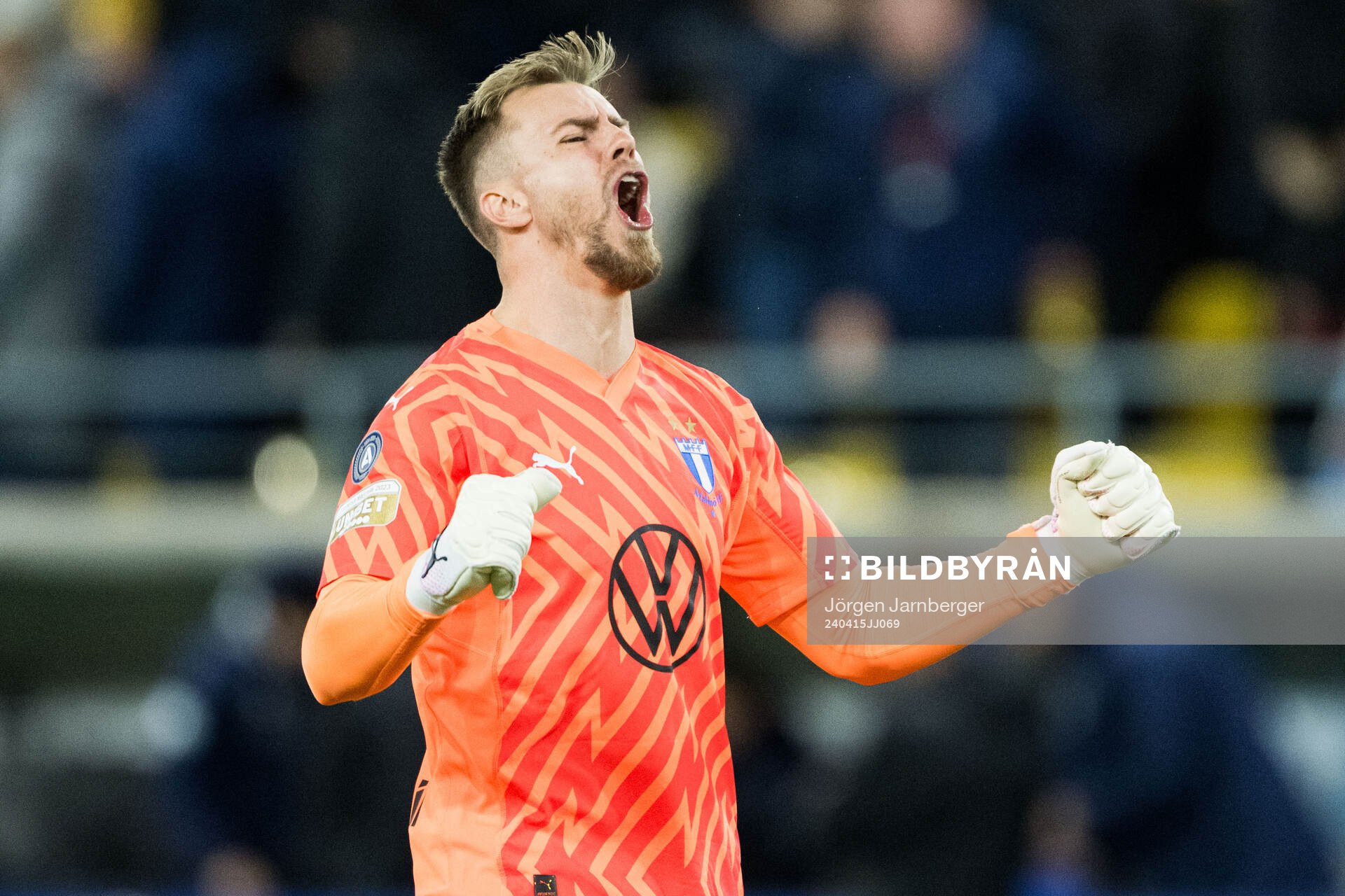 Malmö FFs målvakt Ricardo Friedrich jublar