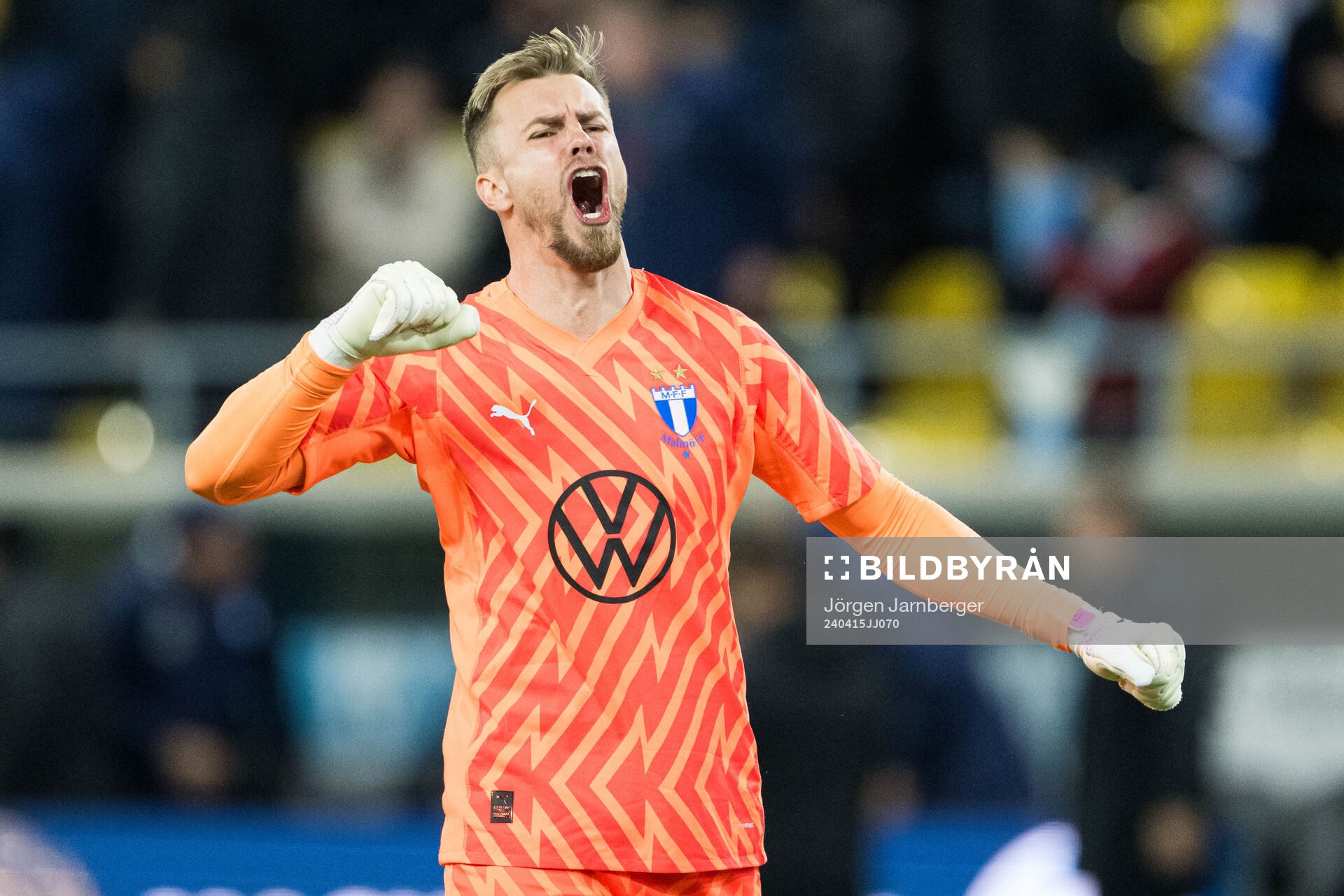Malmö FFs målvakt Ricardo Friedrich jublar