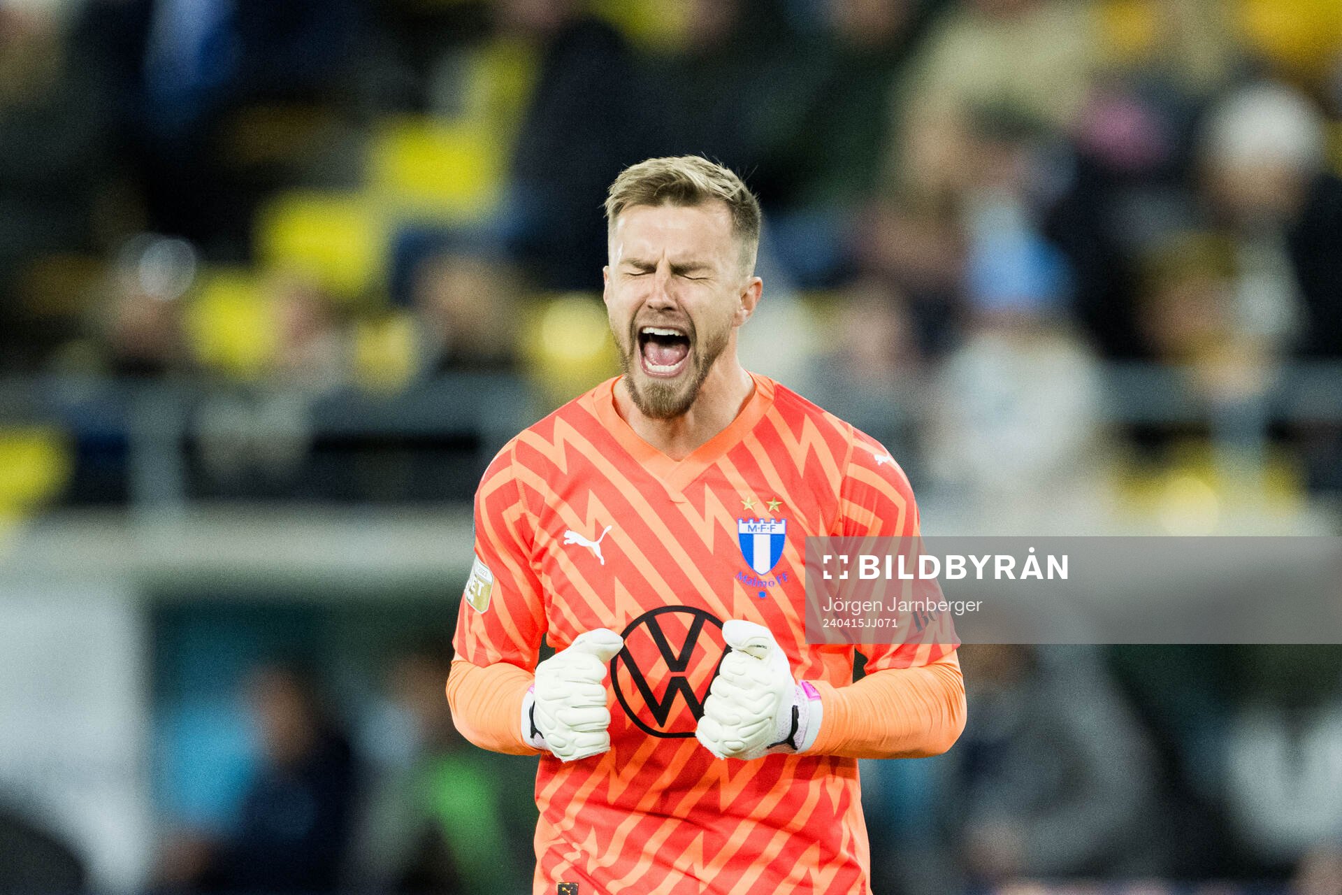 Malmö FFs målvakt Ricardo Friedrich jublar