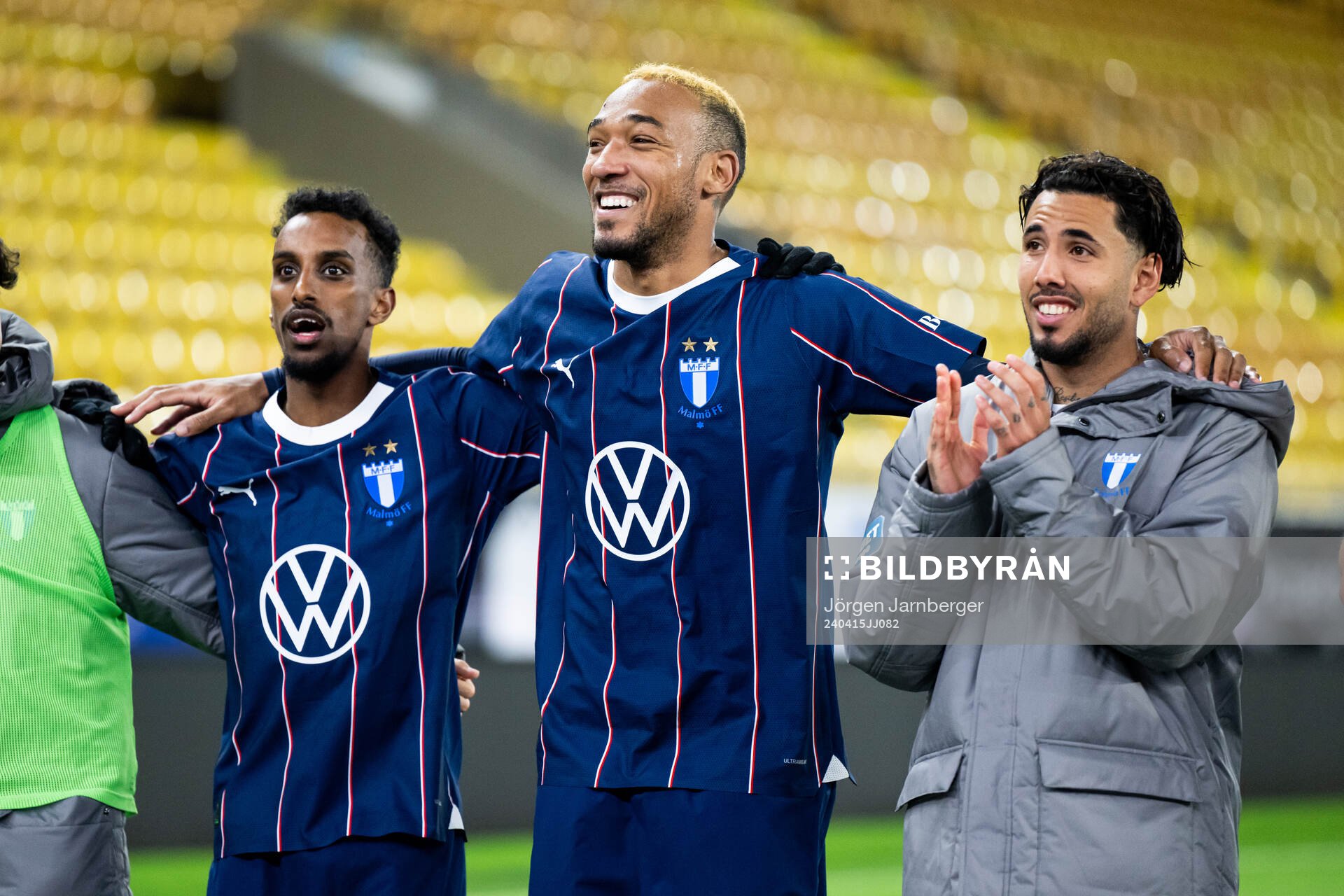 Malmö FFs Taha Ali och Derek Cornelius jublar