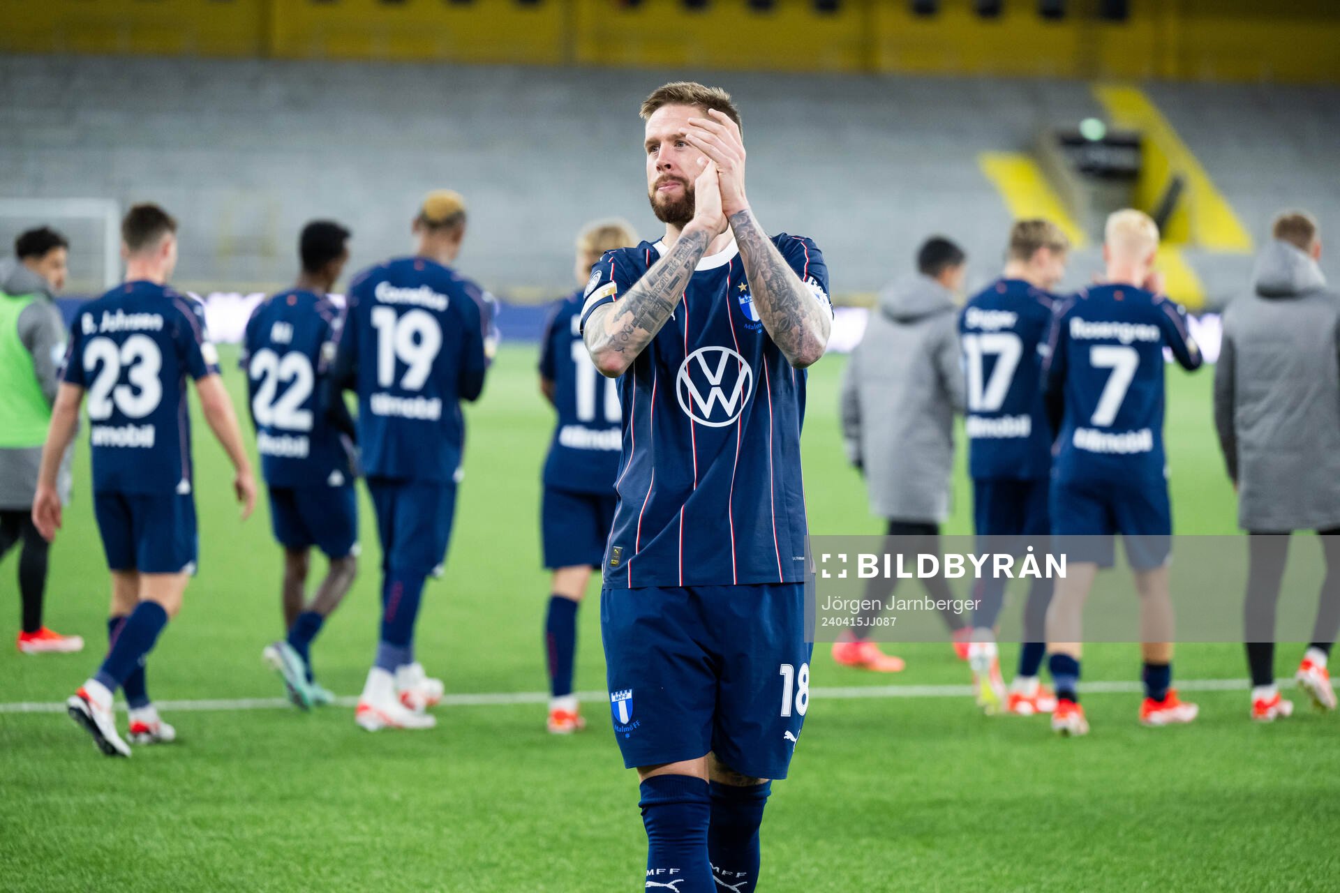 Malmö FFs Malmö FFs Pontus Jansson jublar