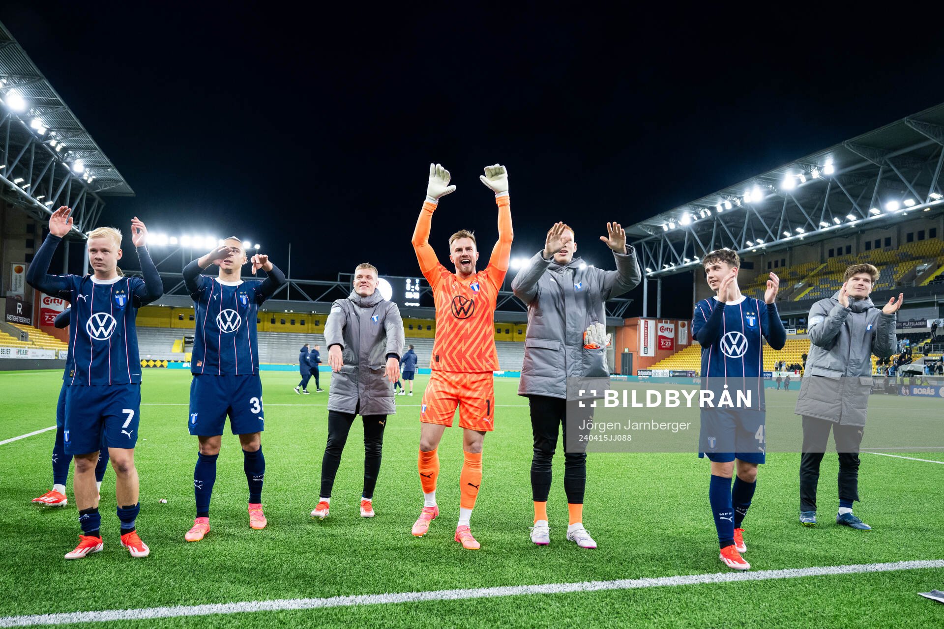 Malmö FFs spelare jublar