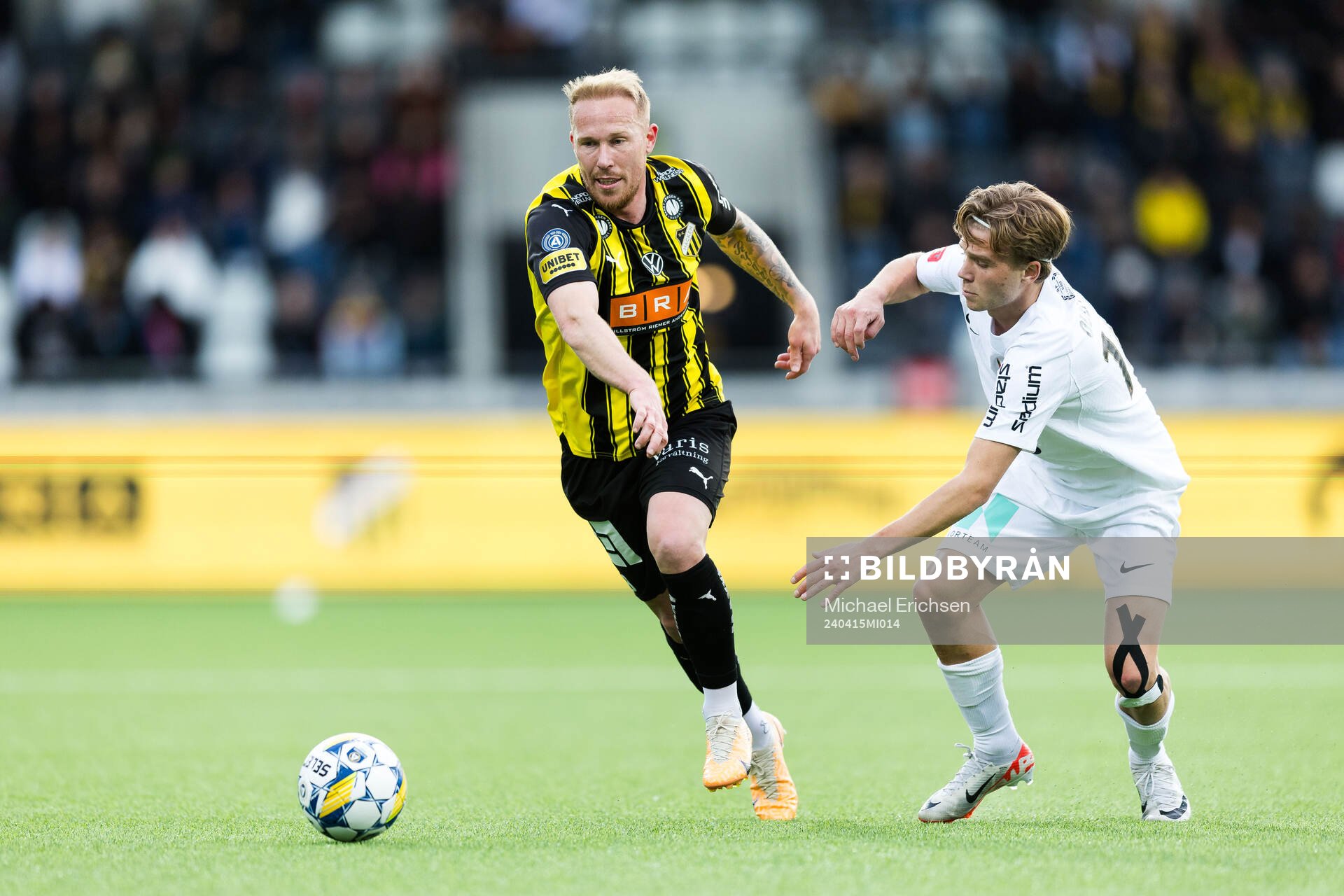 Häckens Mikkel Rygaard Jensen och Brommapojkarnas Wilmer