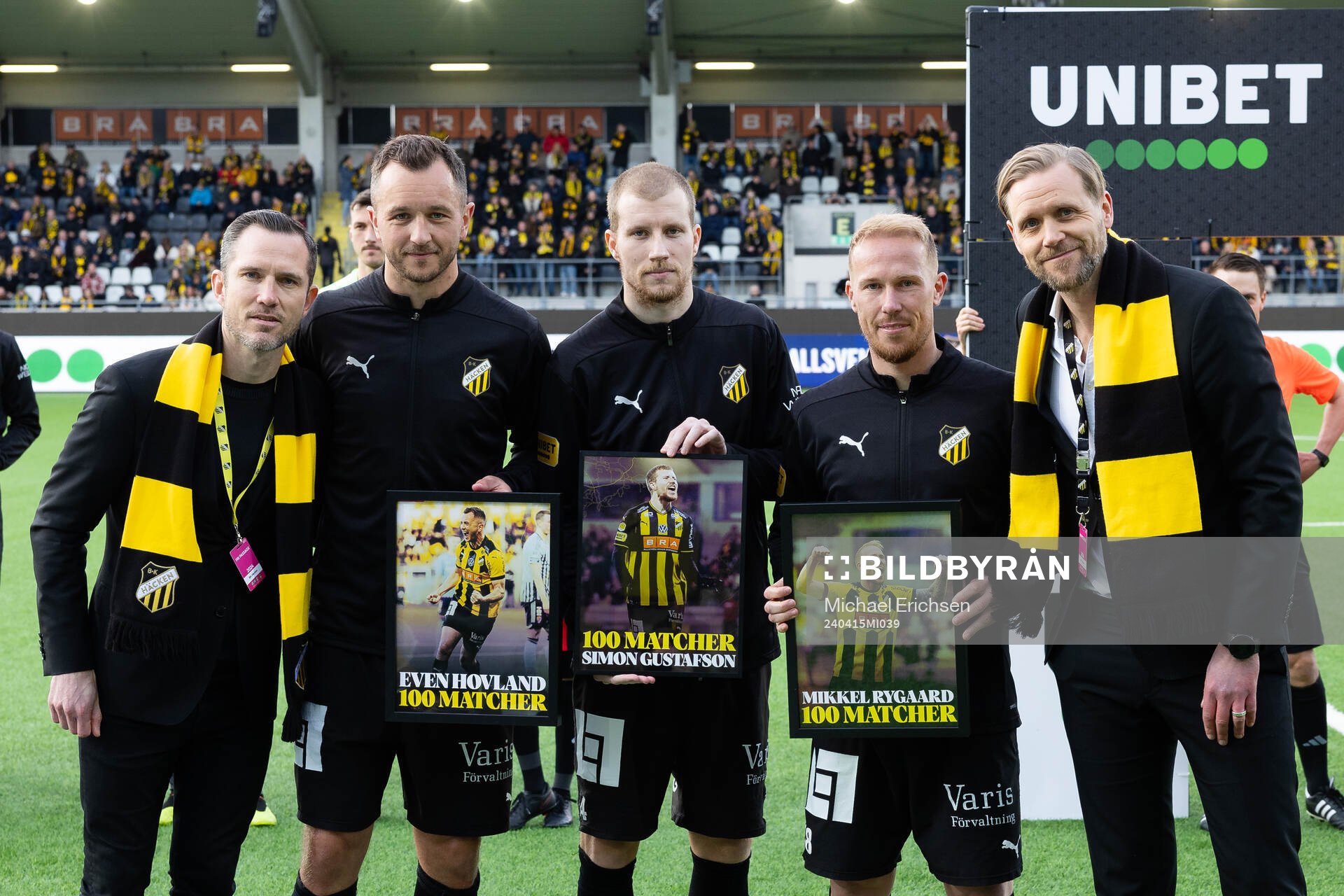 Häckens Even Hovland, Simon Gustafson och Mikkel Rygaard