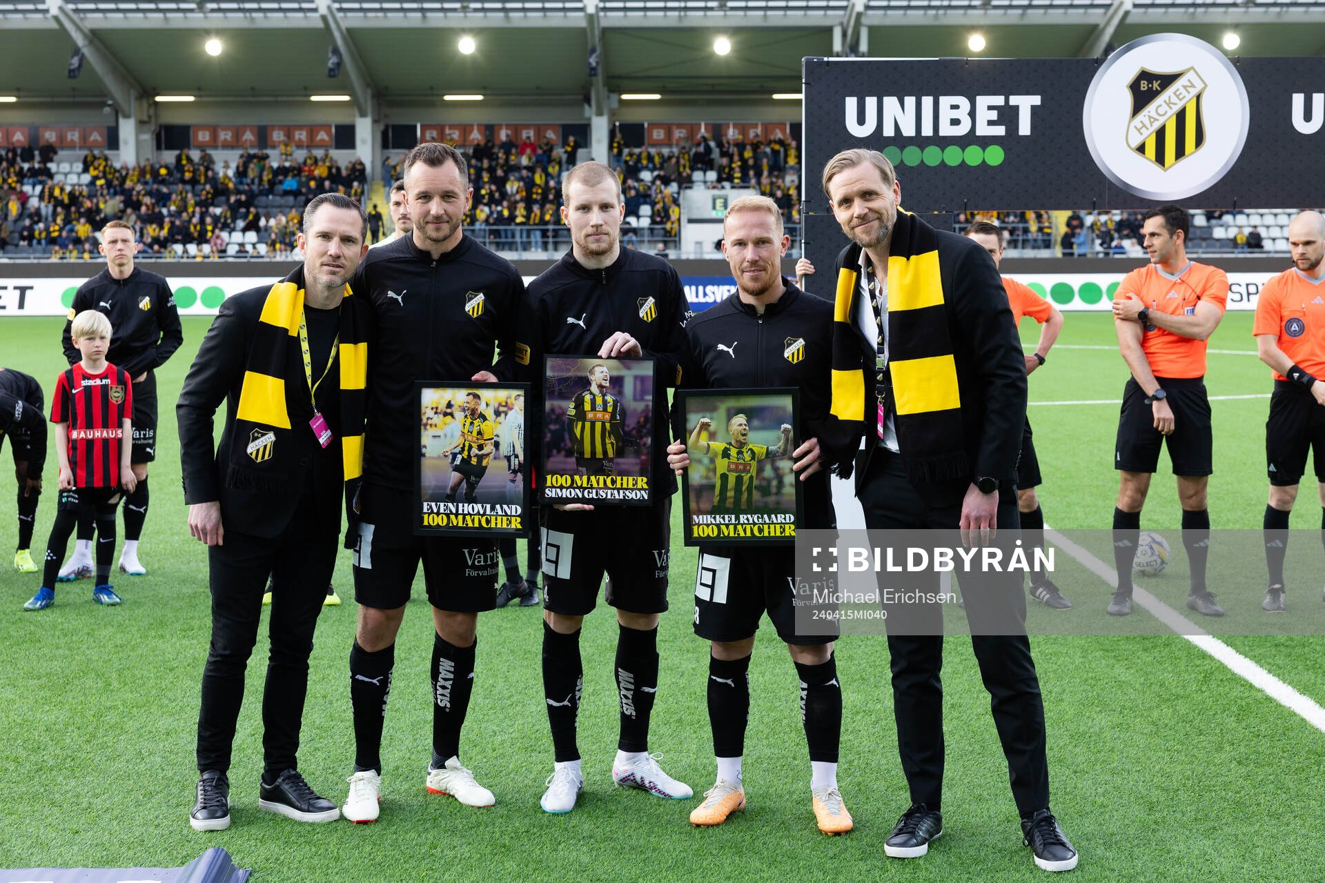 Häckens Even Hovland, Simon Gustafson och Mikkel Rygaard