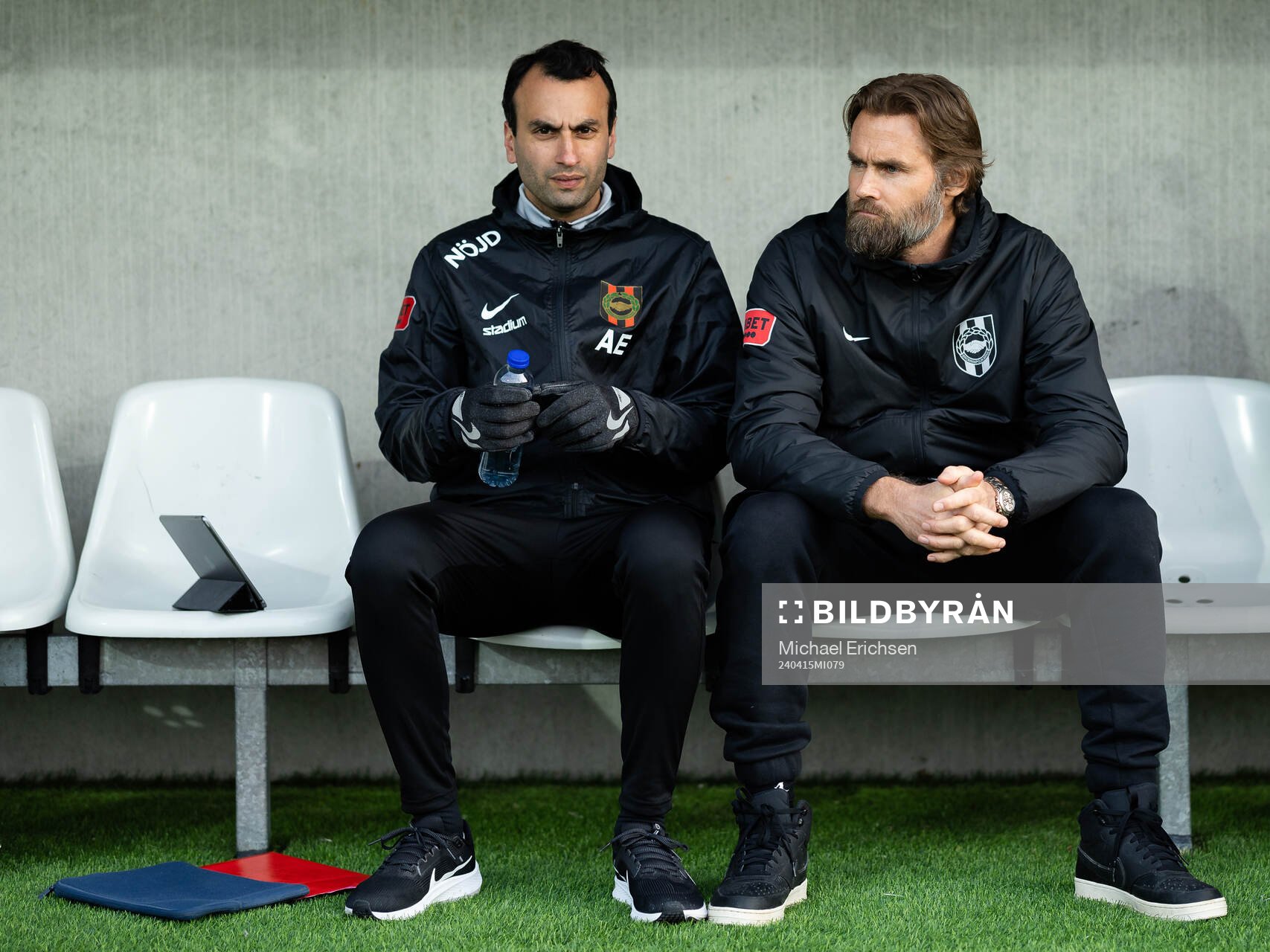 Brommapojkarnas tränare Andreas Engelmark och tränare