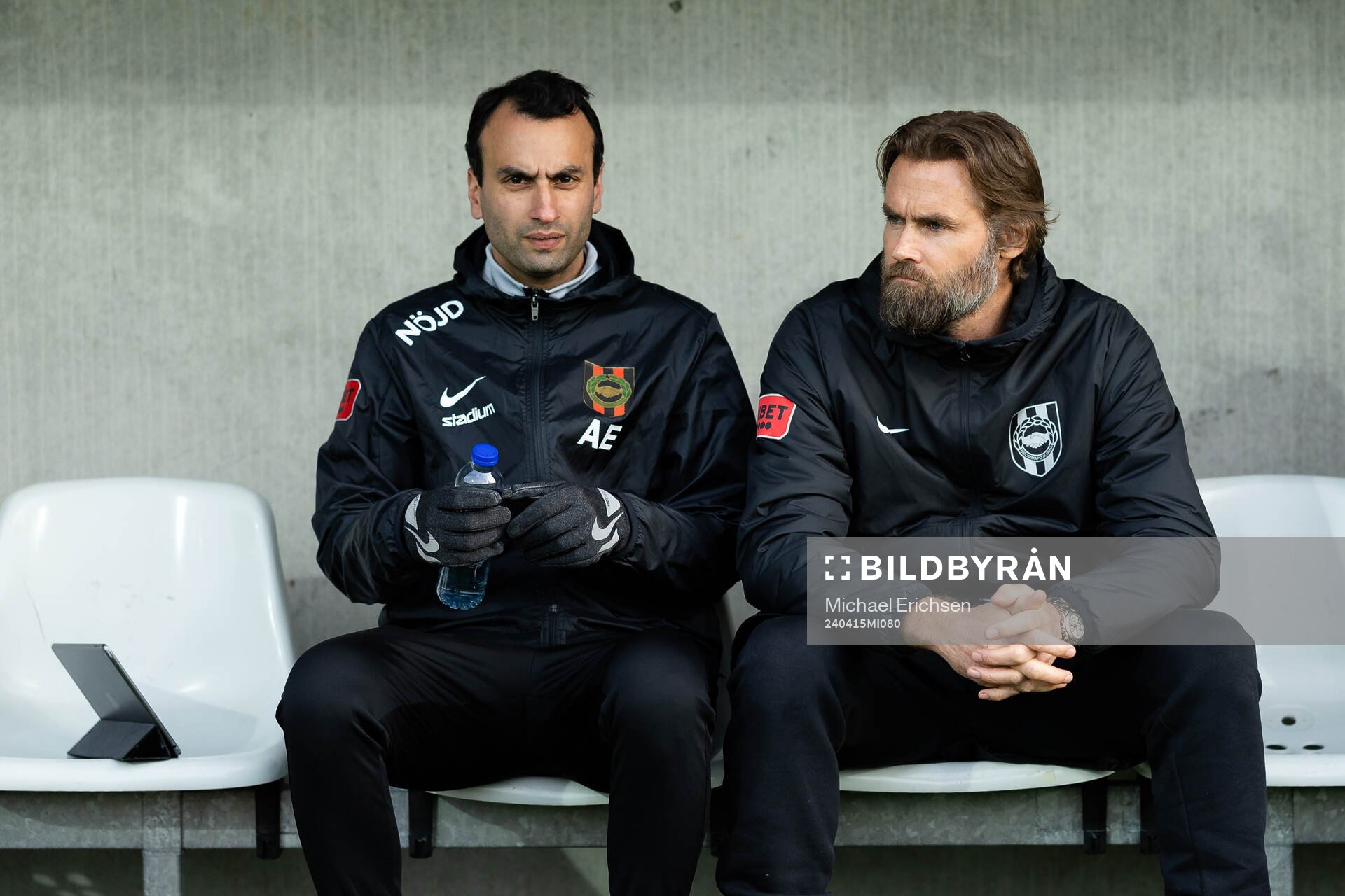 Brommapojkarnas tränare Andreas Engelmark och tränare