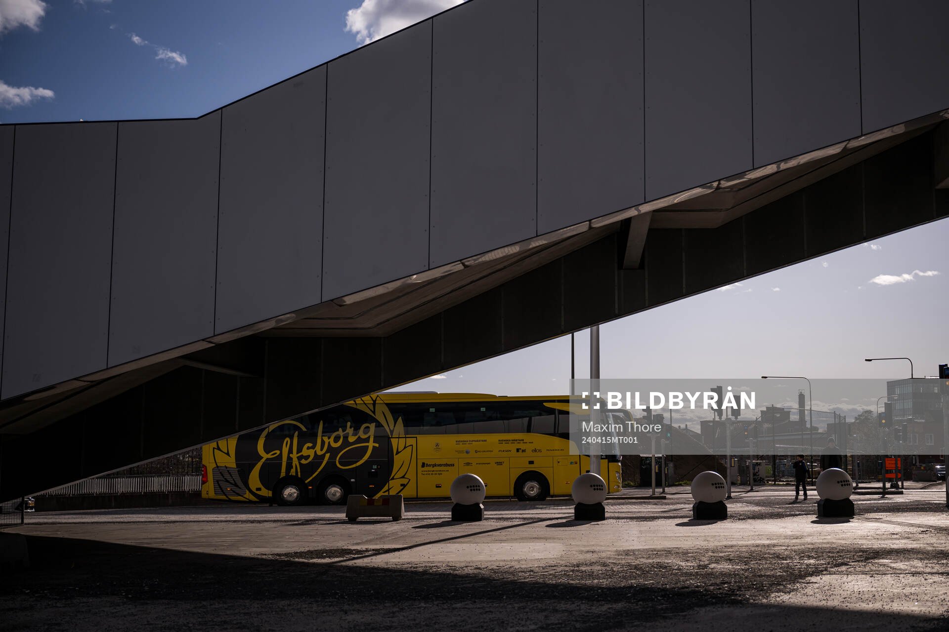 Elfsborgs buss anländer