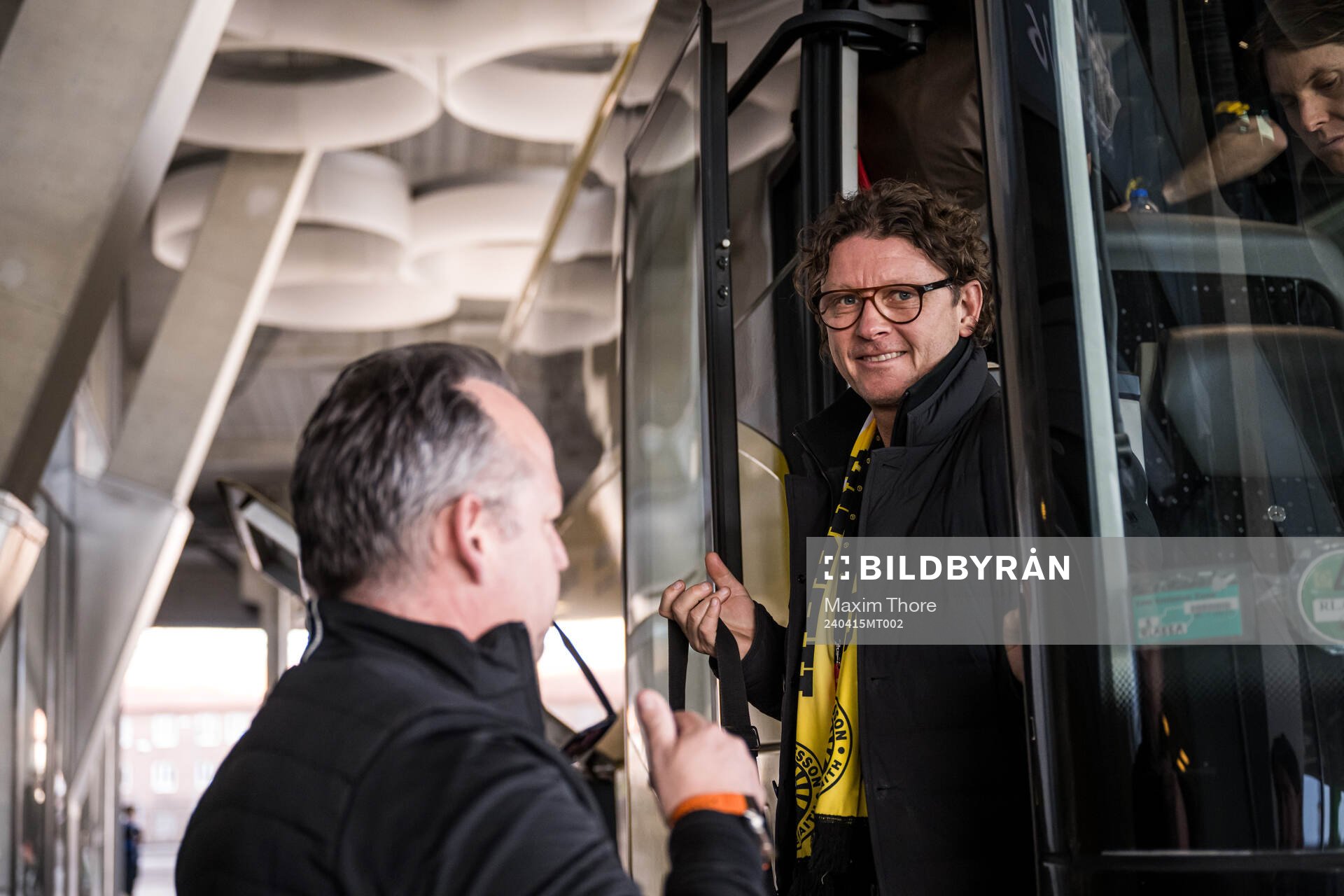 Elfsborgs klubbchef Stefan Andreasson anländer