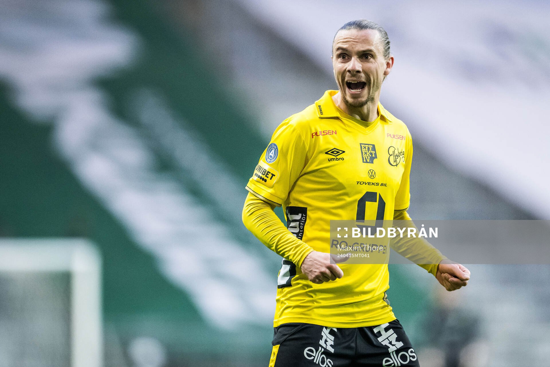 Elfsborgs Niklas Hult reagerar