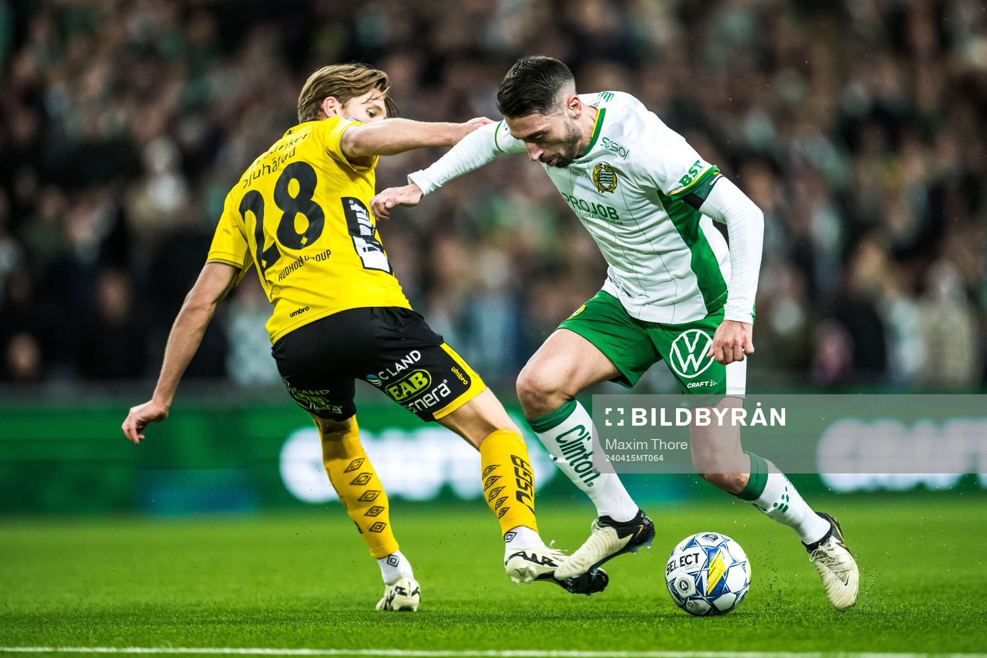 Elfsborgs Noah Söderberg och Hammarbys Nahir Besara