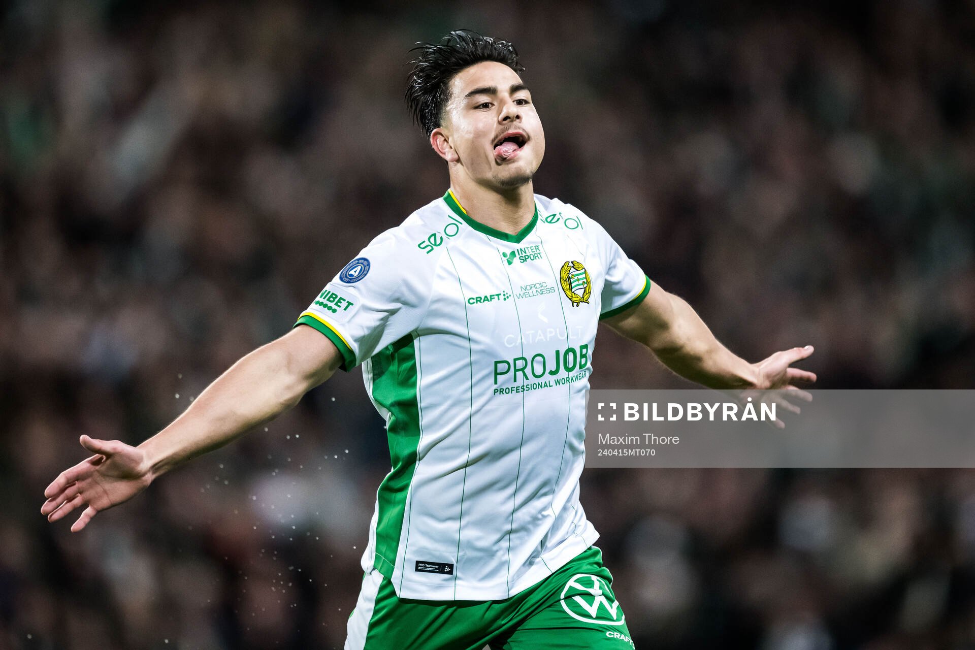 Hammarbys Jusef Erabi jublar