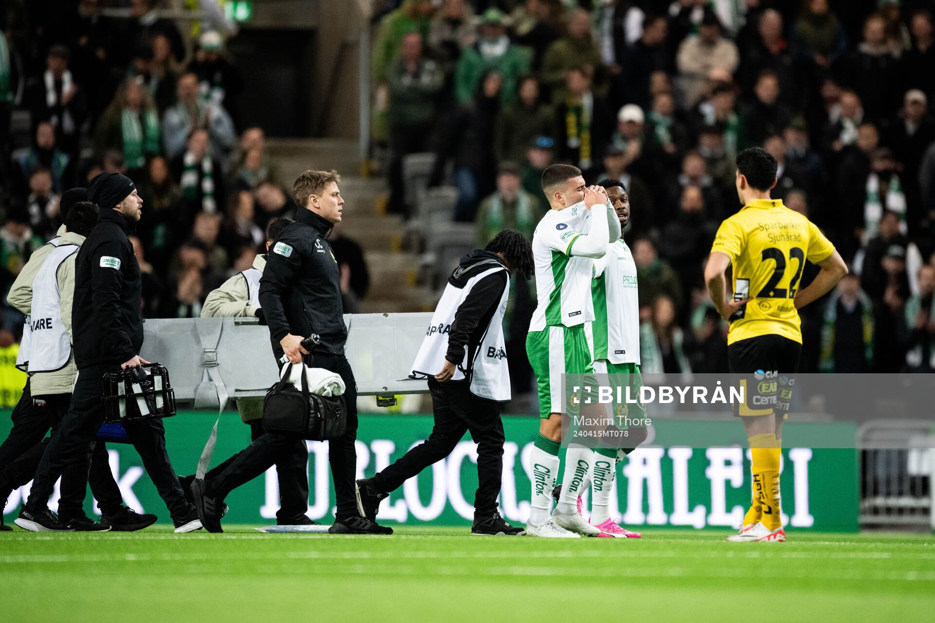 Hammarbys Edvin Kurtulus har ont och deppar