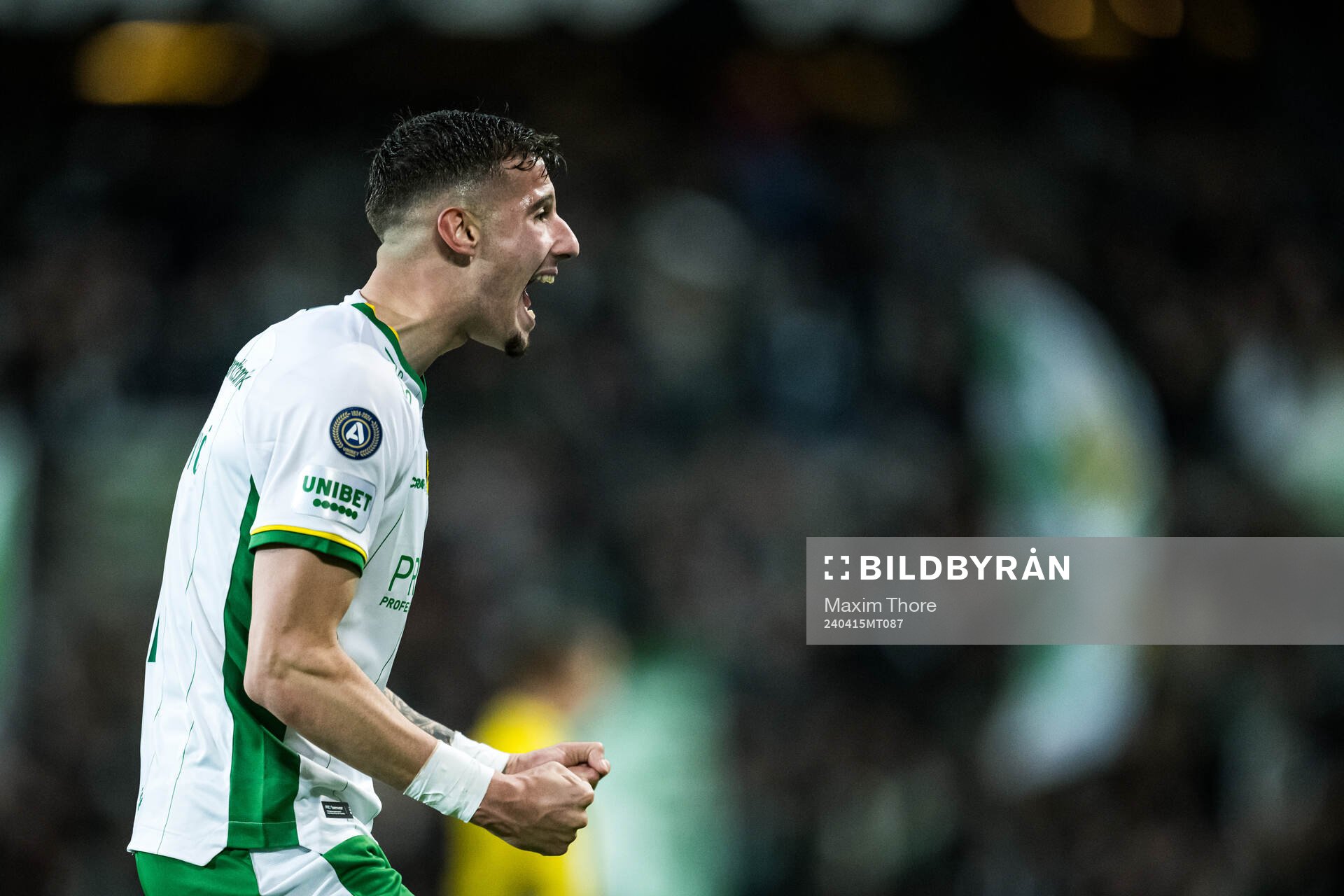 Hammarbys Viktor Dukanovic jublar