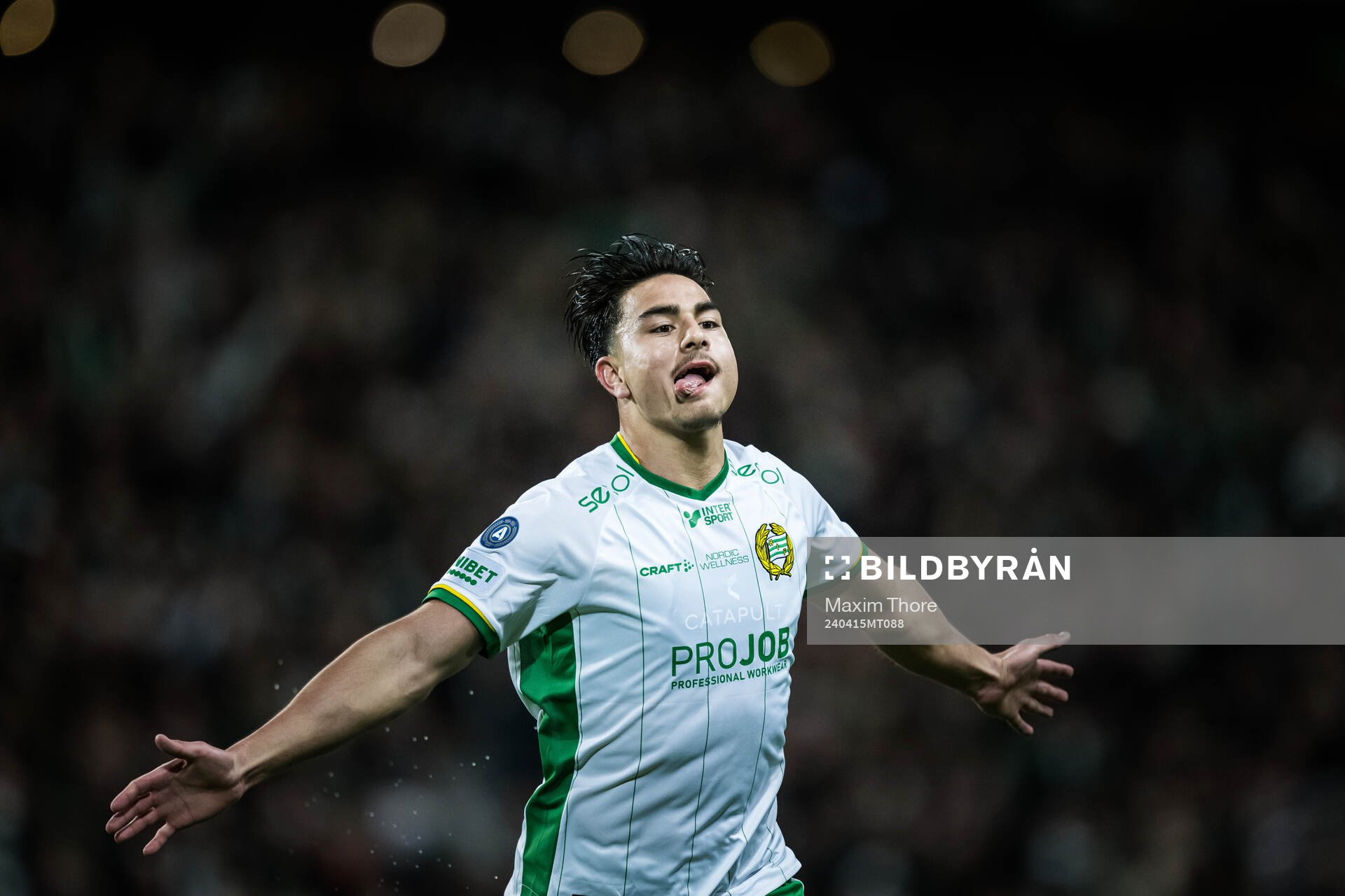 Hammarbys Jusef Erabi jublar