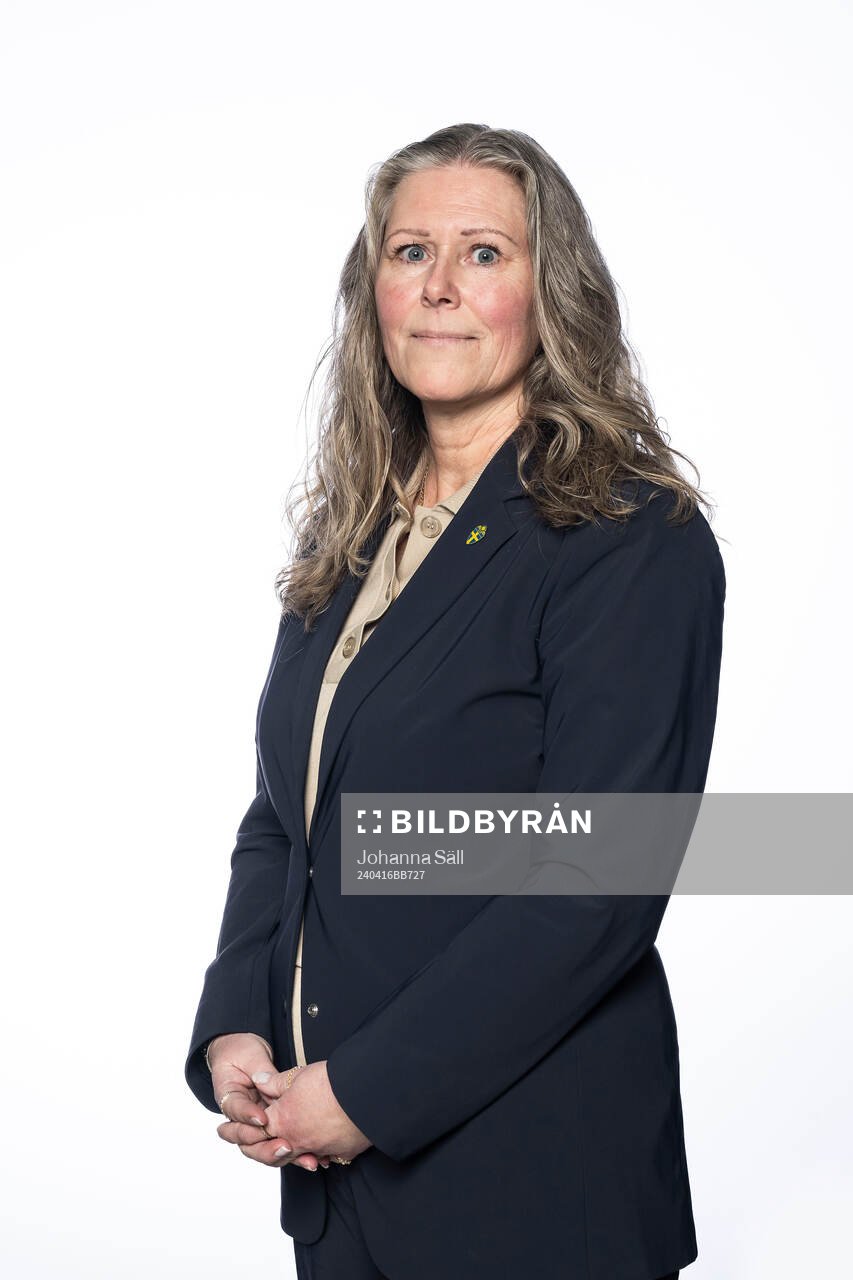Nina Lindström från Svenska fotbollförbundets styrelse poserar för ett porträtt den 16 april 2024 i Stockholm. 