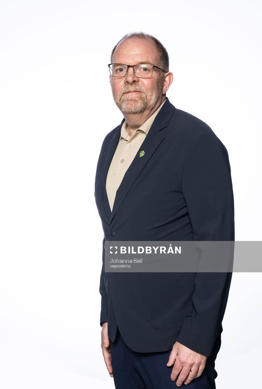 Anders Billström från Svenska fotbollförbundets styrelse poserar för ett porträtt den 16 april 2024 i Stockholm. 
