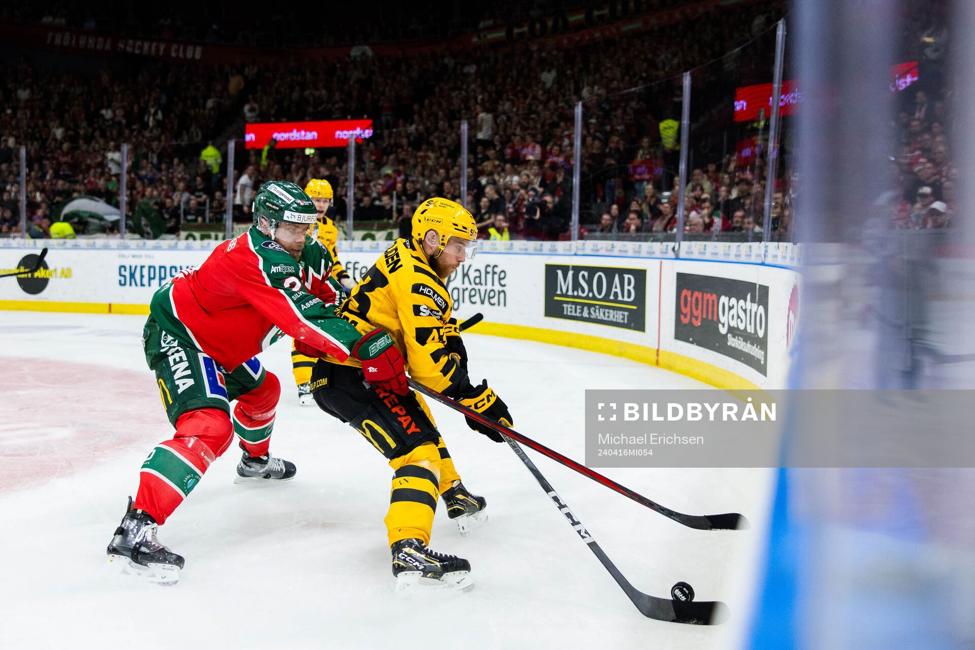 Frölundas Christian Folin och Skellefteås Filip Sandberg
