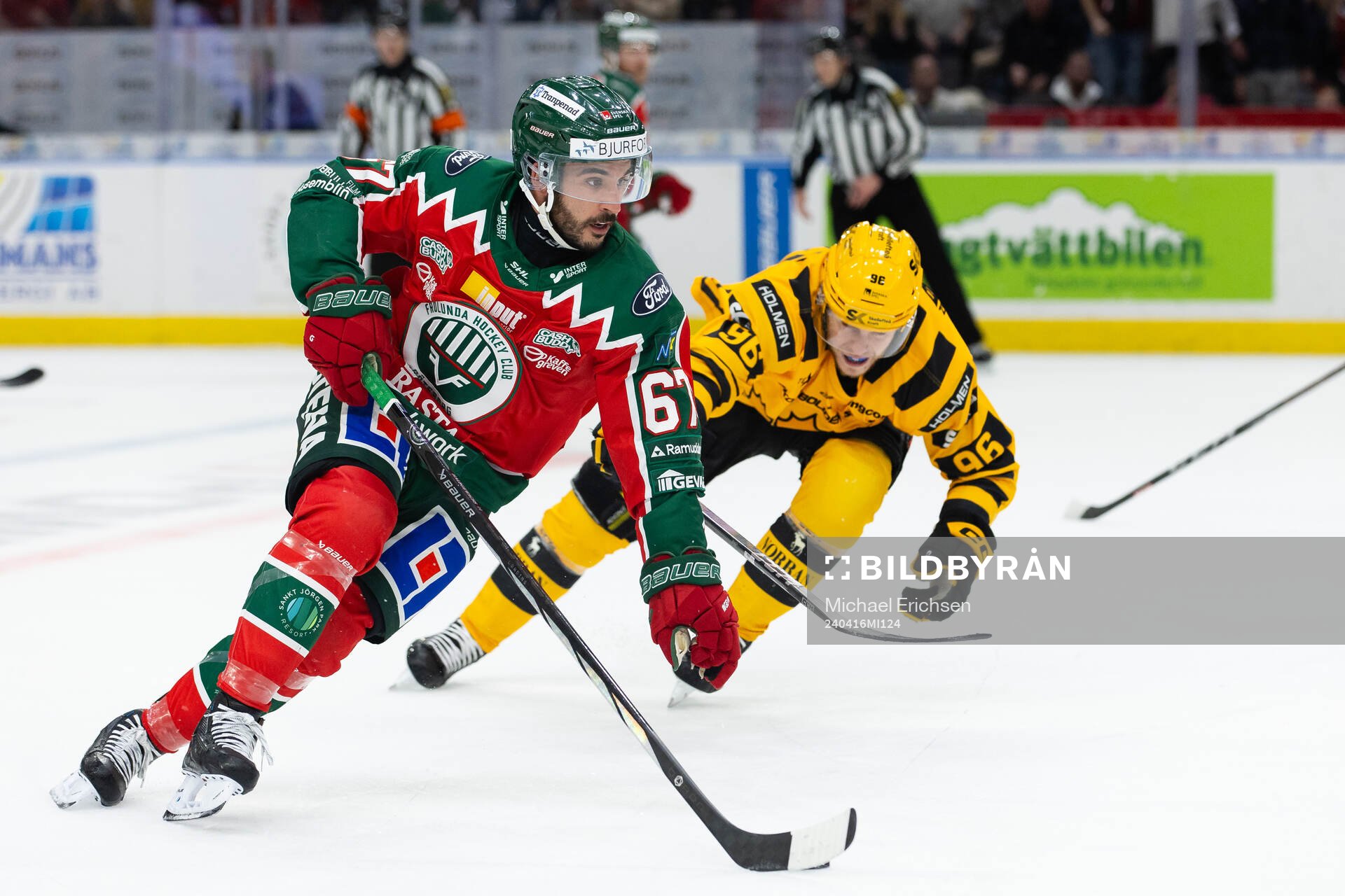Frölundas Jayden Halbgewachs och Skellefteås Rickard Hugg