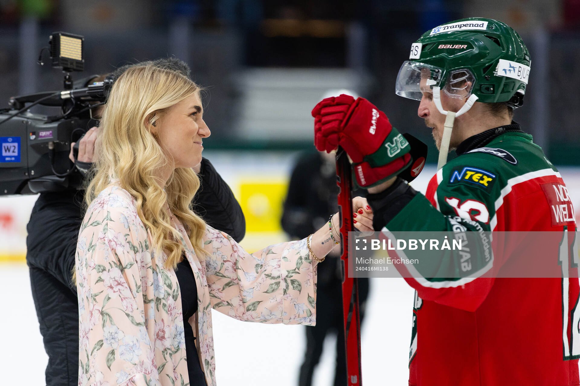 s Kajsa Kalméus intervjuar Frölundas Max Friberg