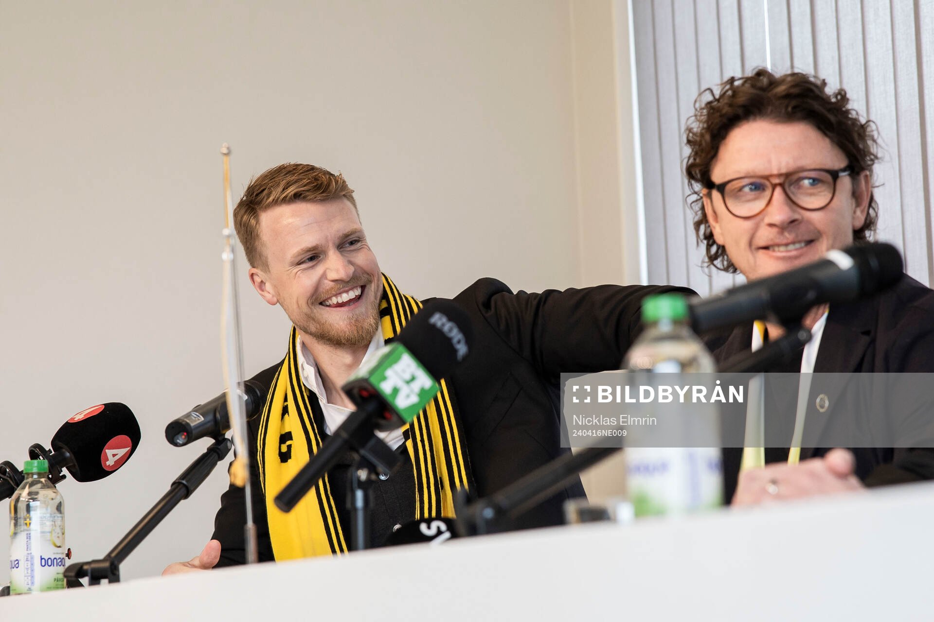 Oscar Hiljemark och sportchef Stefan Andreasson