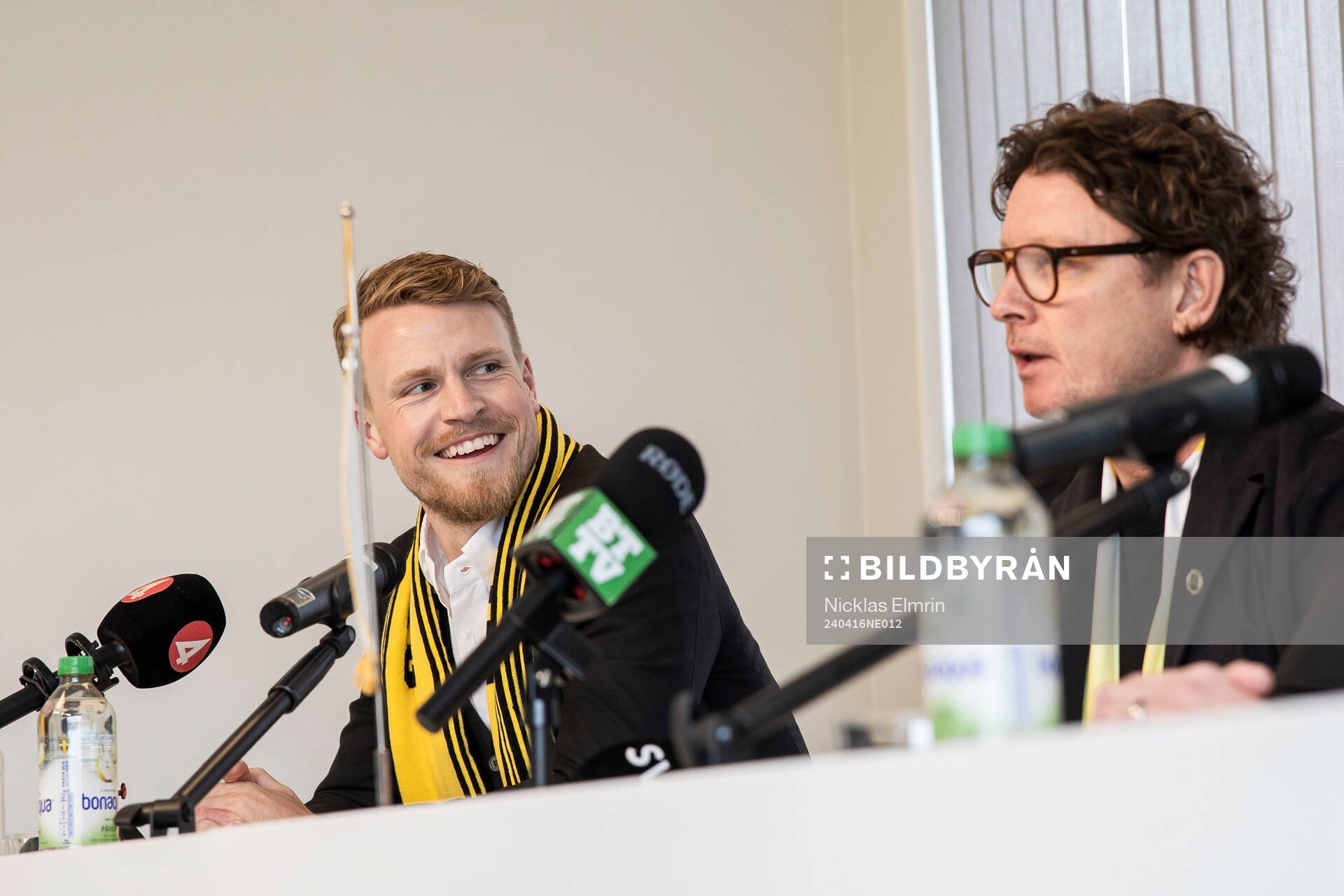 Oscar Hiljemark och sportchef Stefan Andreasson