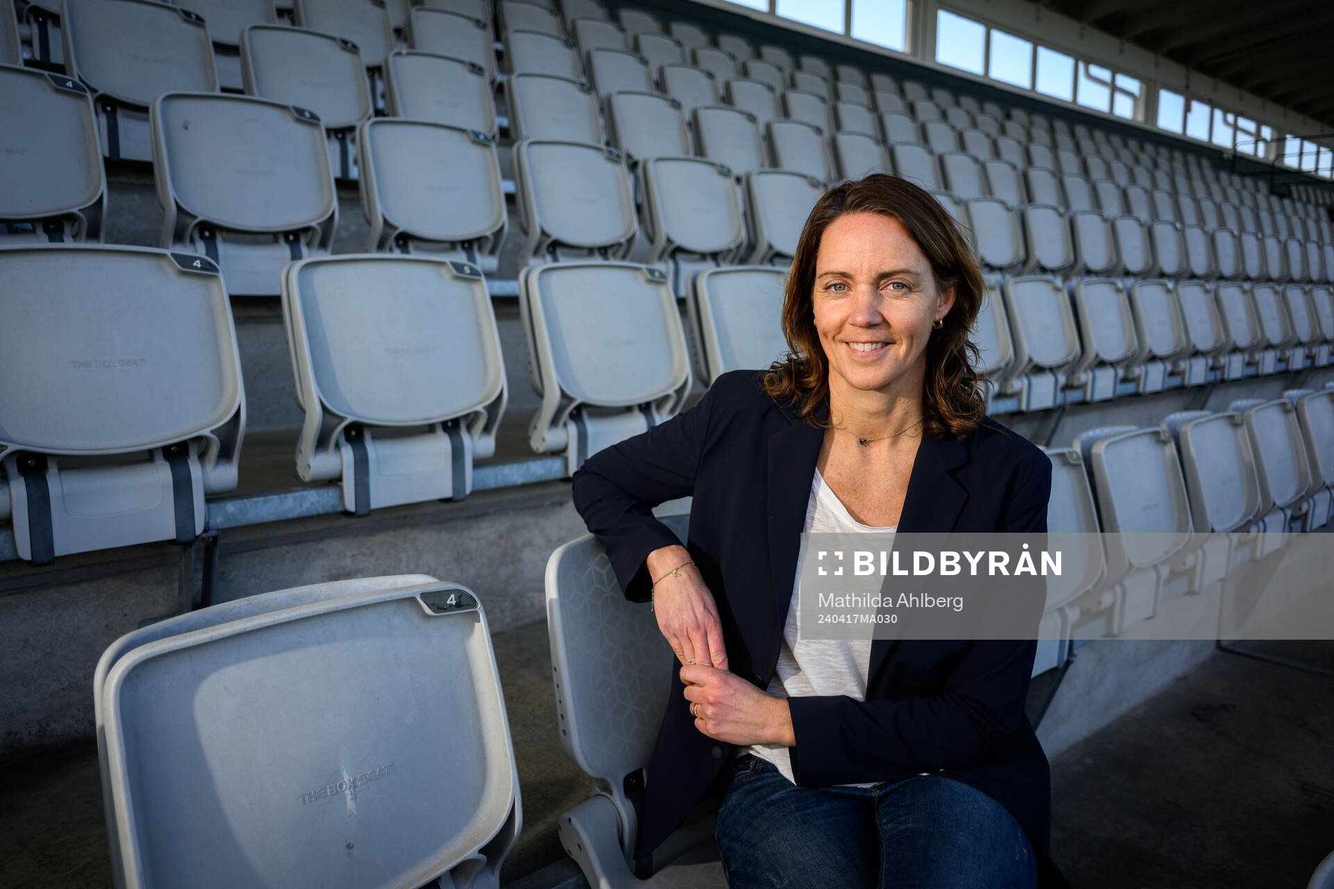 Lovisa Delby, head coach of Sweden poses for a portrait
