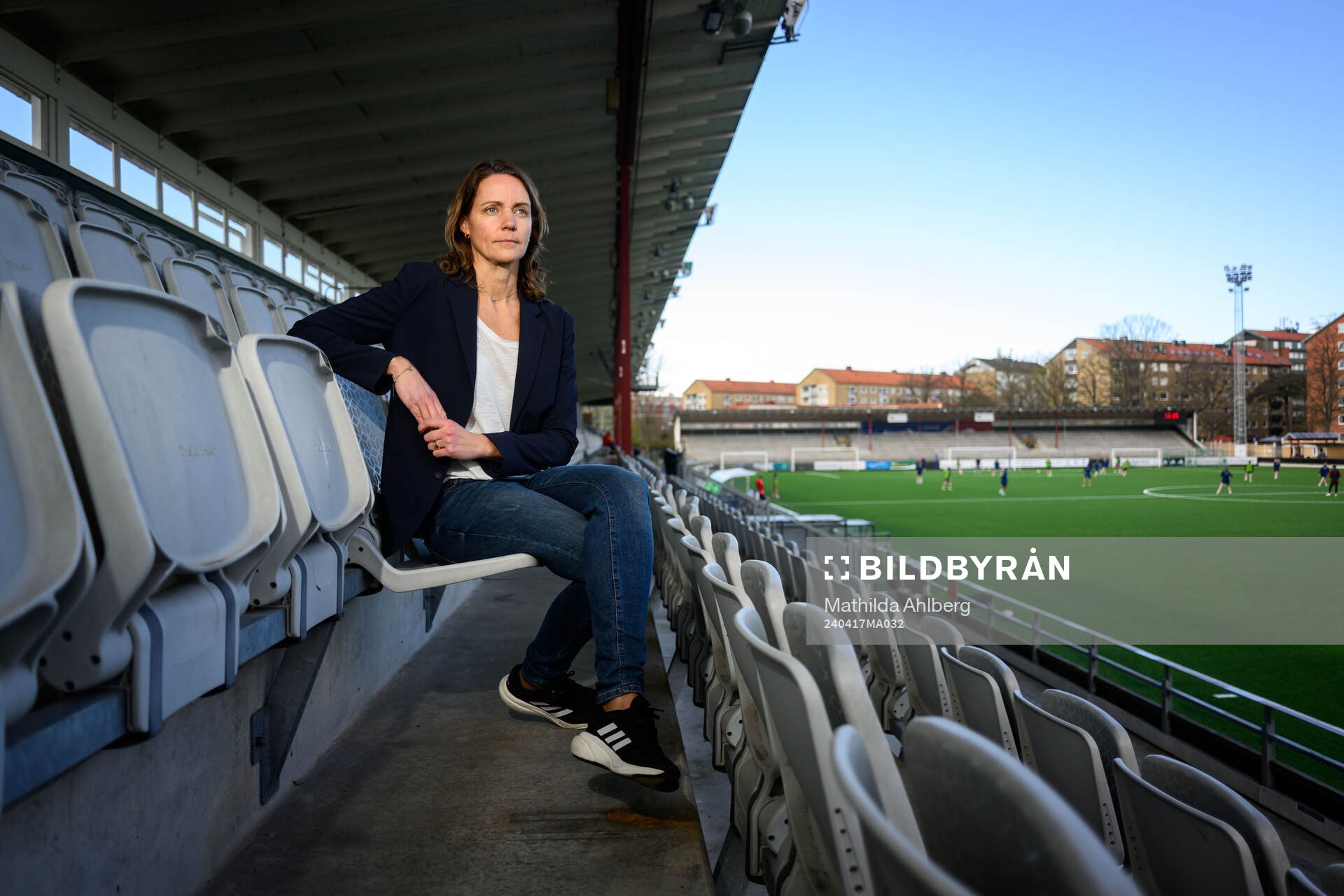 Lovisa Delby, head coach of Sweden poses for a portrait