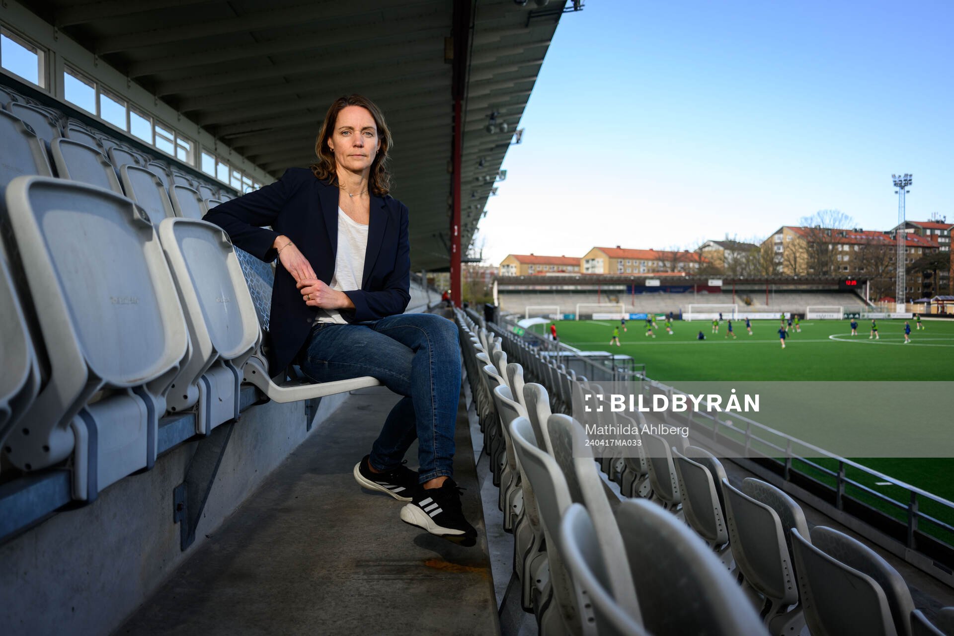 Lovisa Delby, head coach of Sweden poses for a portrait