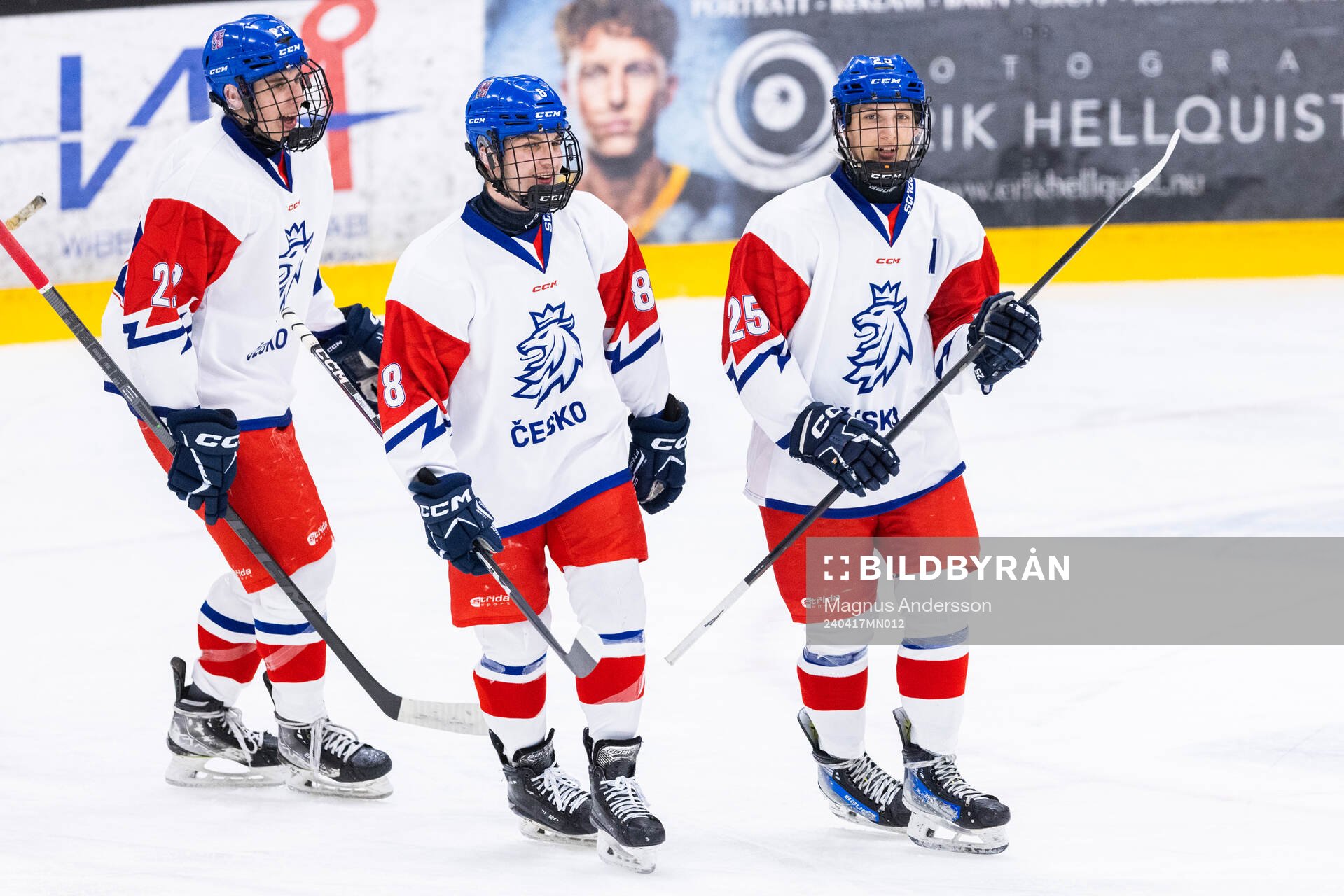 Vojtech Cihar, Vit Zahejsky and Matej Pekar of Czech