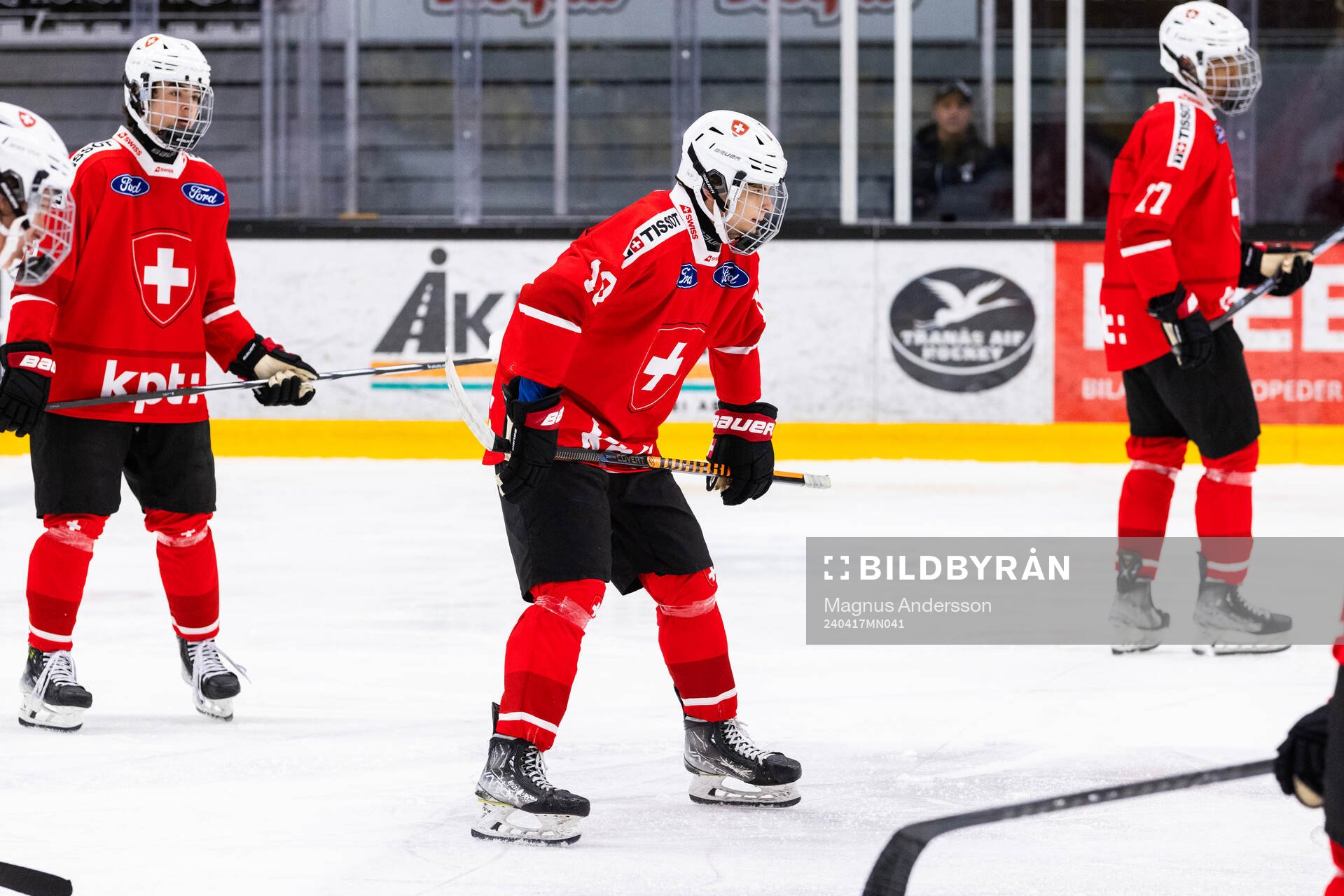 Niklas Aebli of Switzerland looks dejected