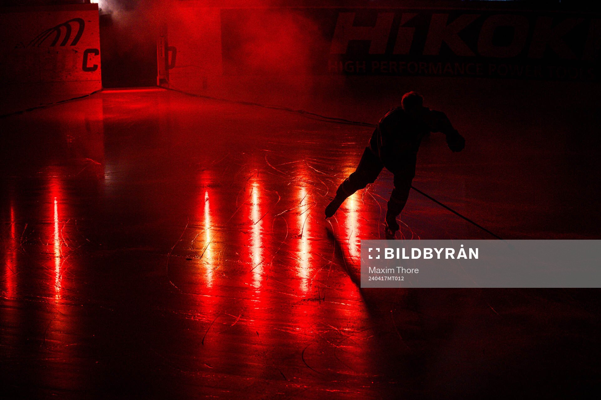 Brynäs spelare gör entré
