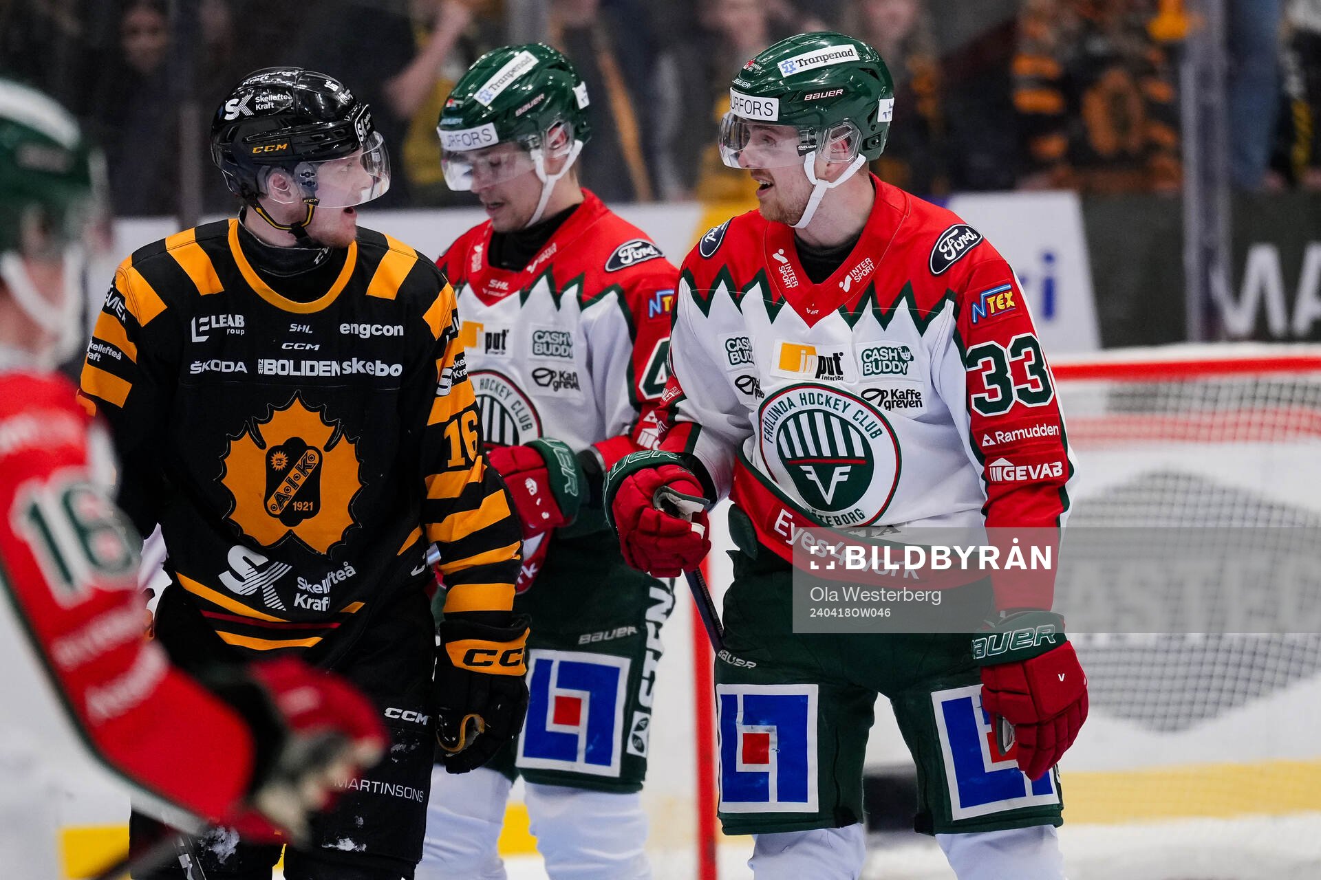 Skellefteås Linus Lindström och Frölundas Linus Högberg