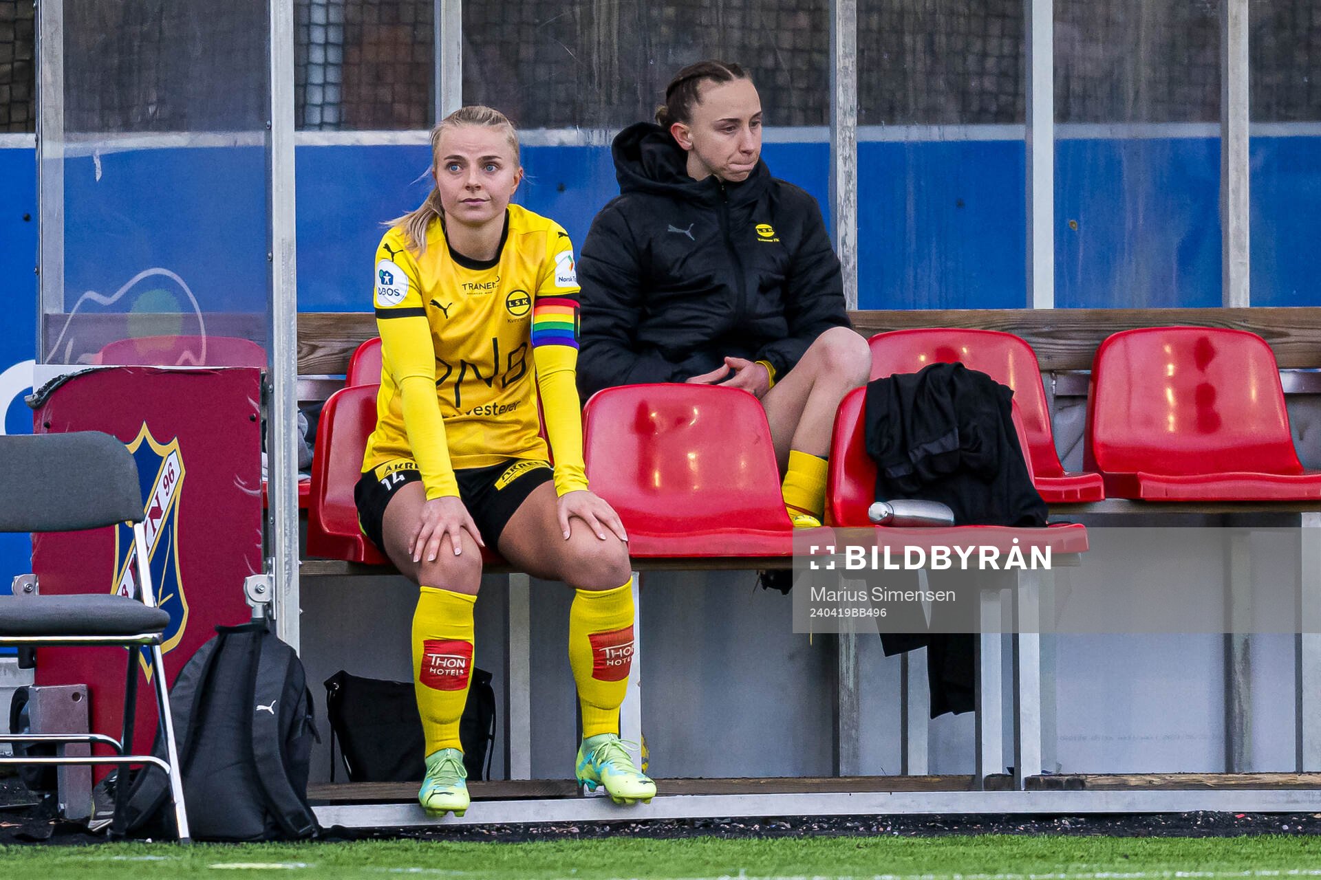 Emilie Marie Aanes Woldvik and Miljana Ivanovic LSK Kvinner