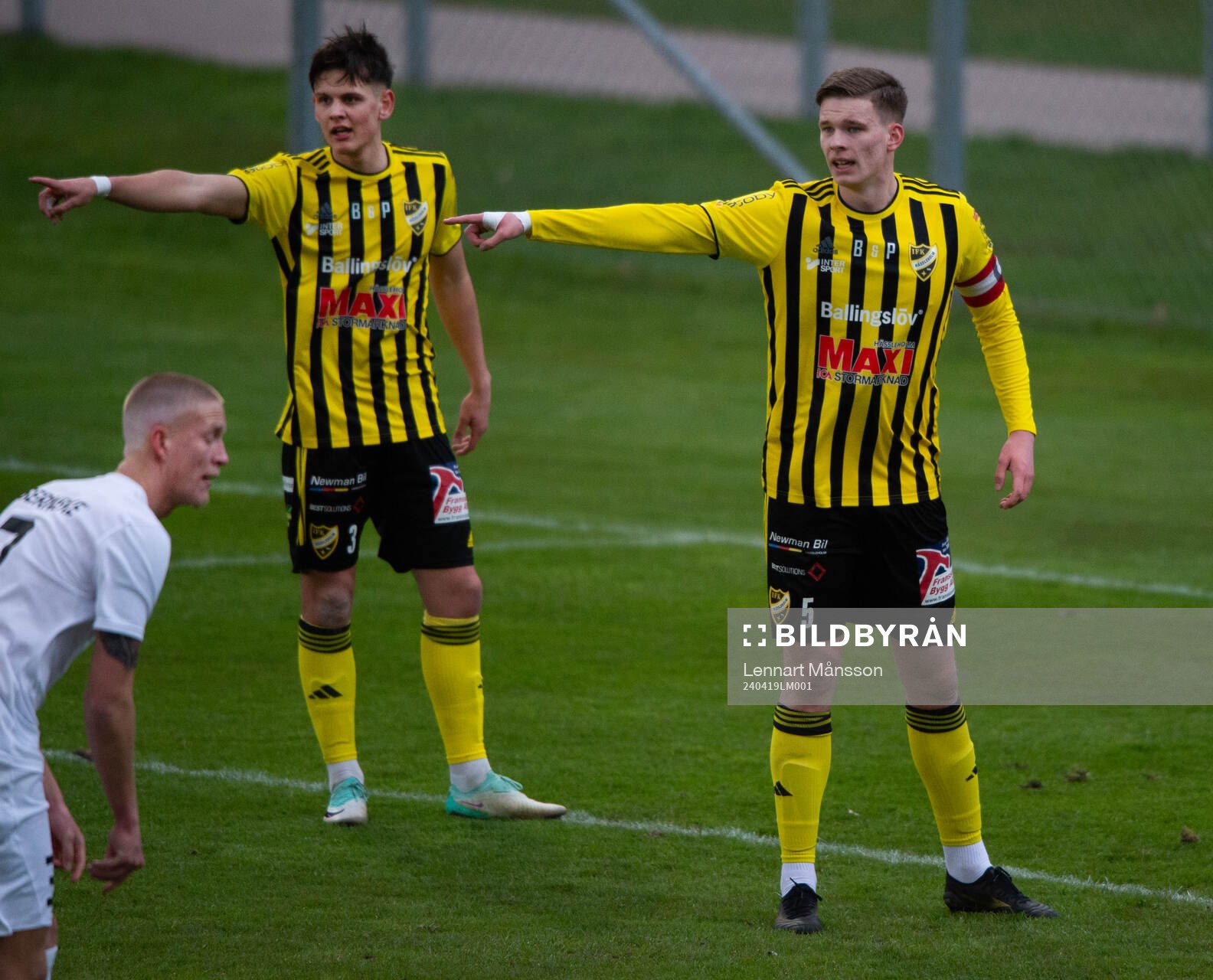 IFK Hässleholms mittbackspar Viktor Ahlgren och Axel