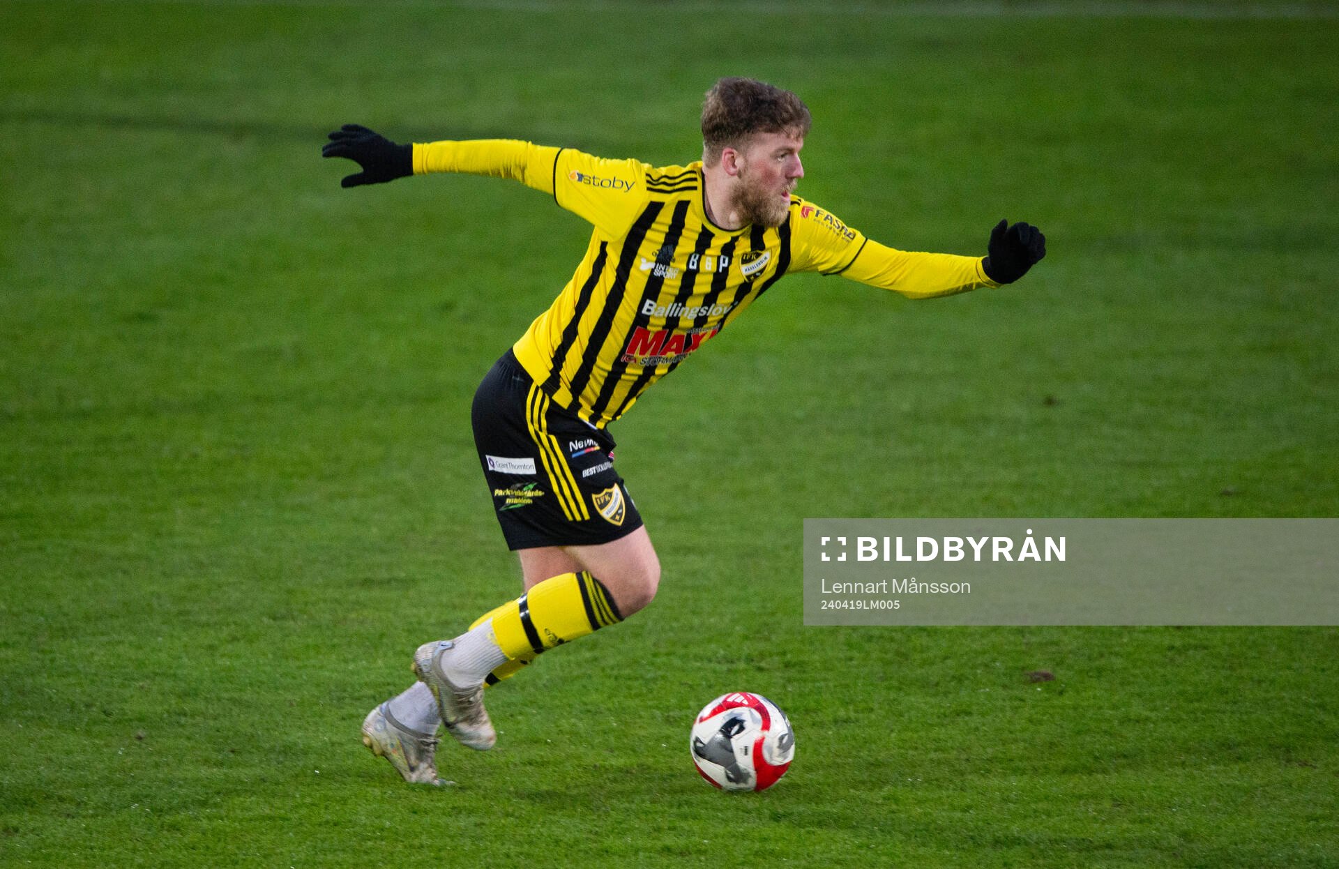 IFK Hässleholms Teddy Bergqvist i matchen i div. 2 mellan