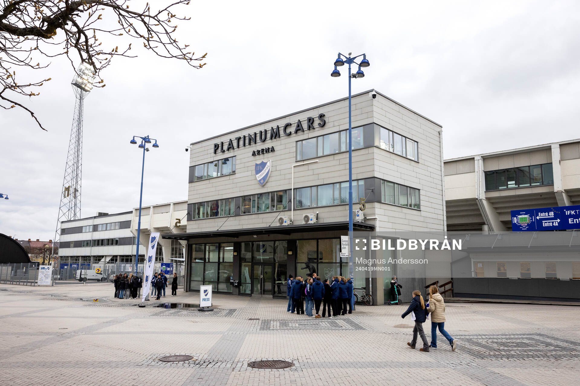Platinumcars Arena inför fotbollsmatchen i Damallsvenskan mellan IFK Norrköping och Djurgården den 19 april 2024 i Norrköping.