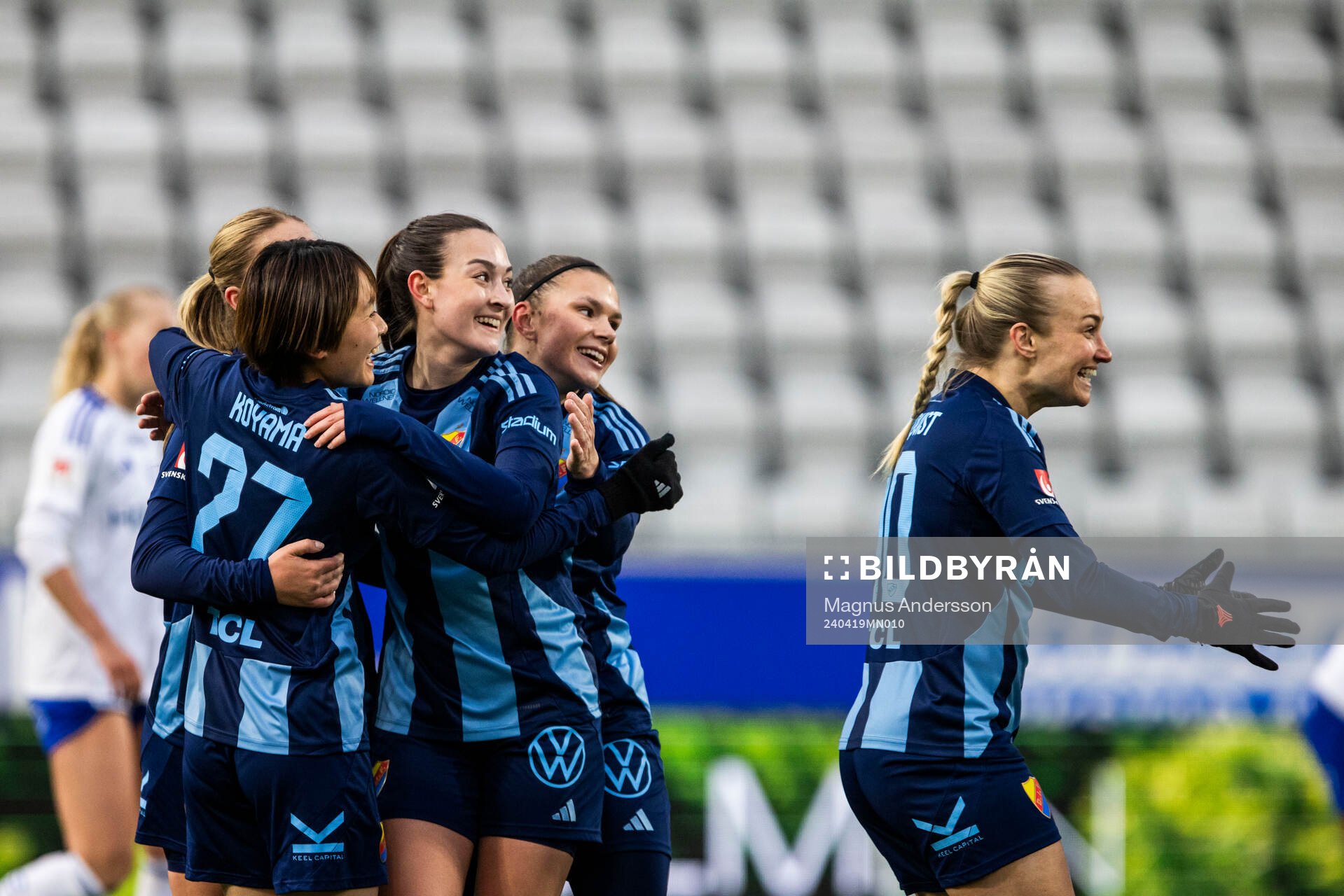 Djurgårdens spelare jublar