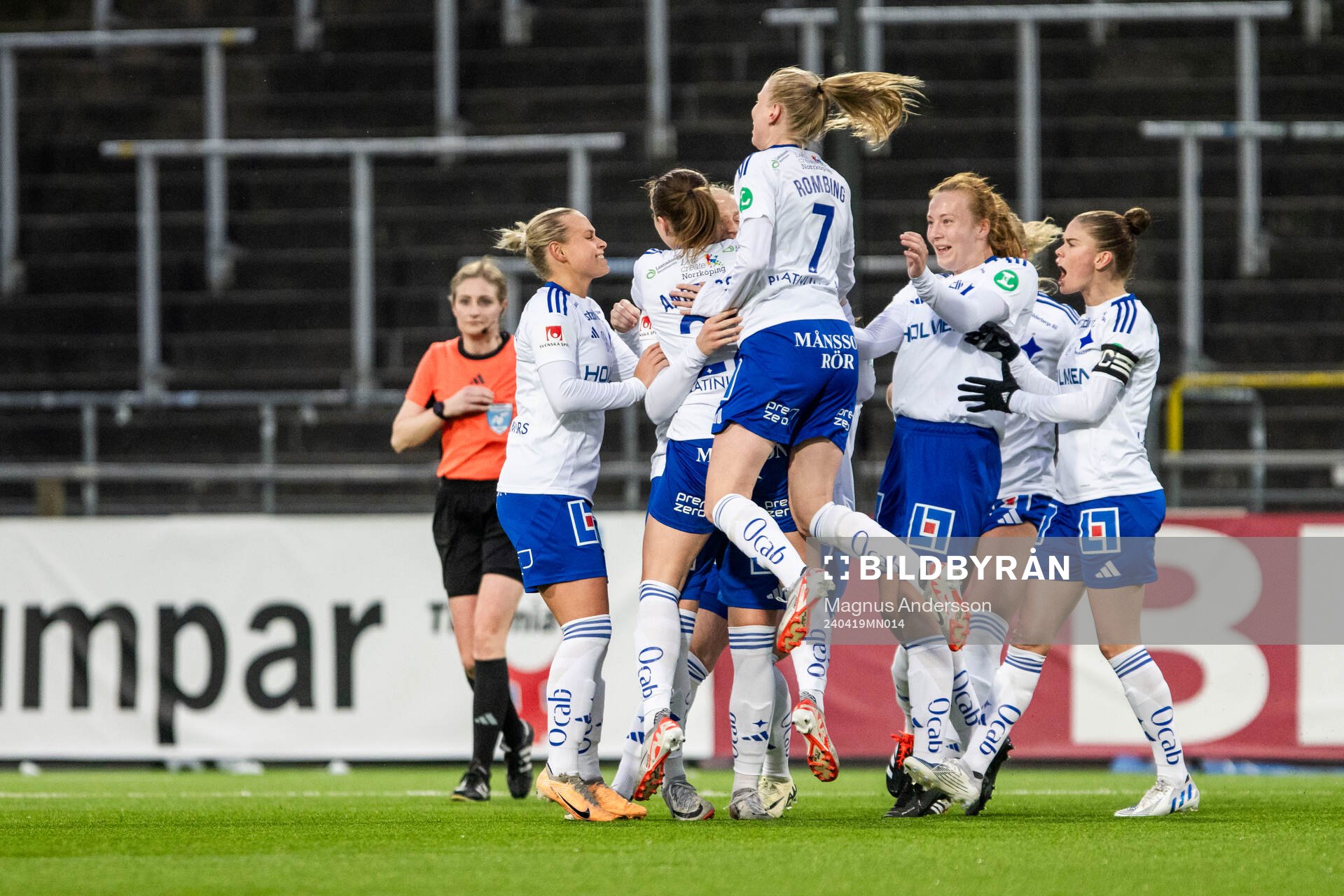 IFK Norrköpings Wilma Leidhammar jublar