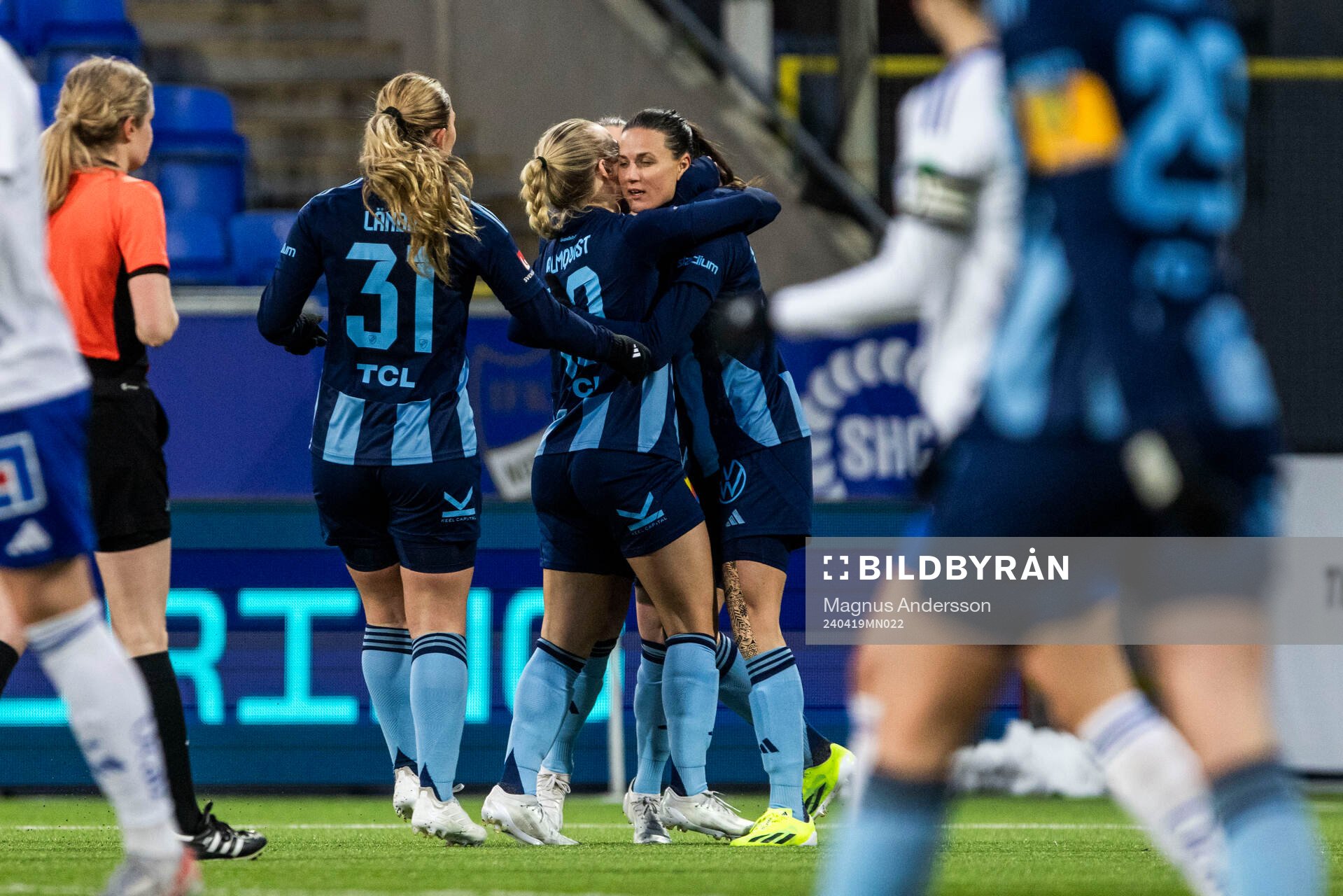 Djurgårdens Beata Kollmats jublar