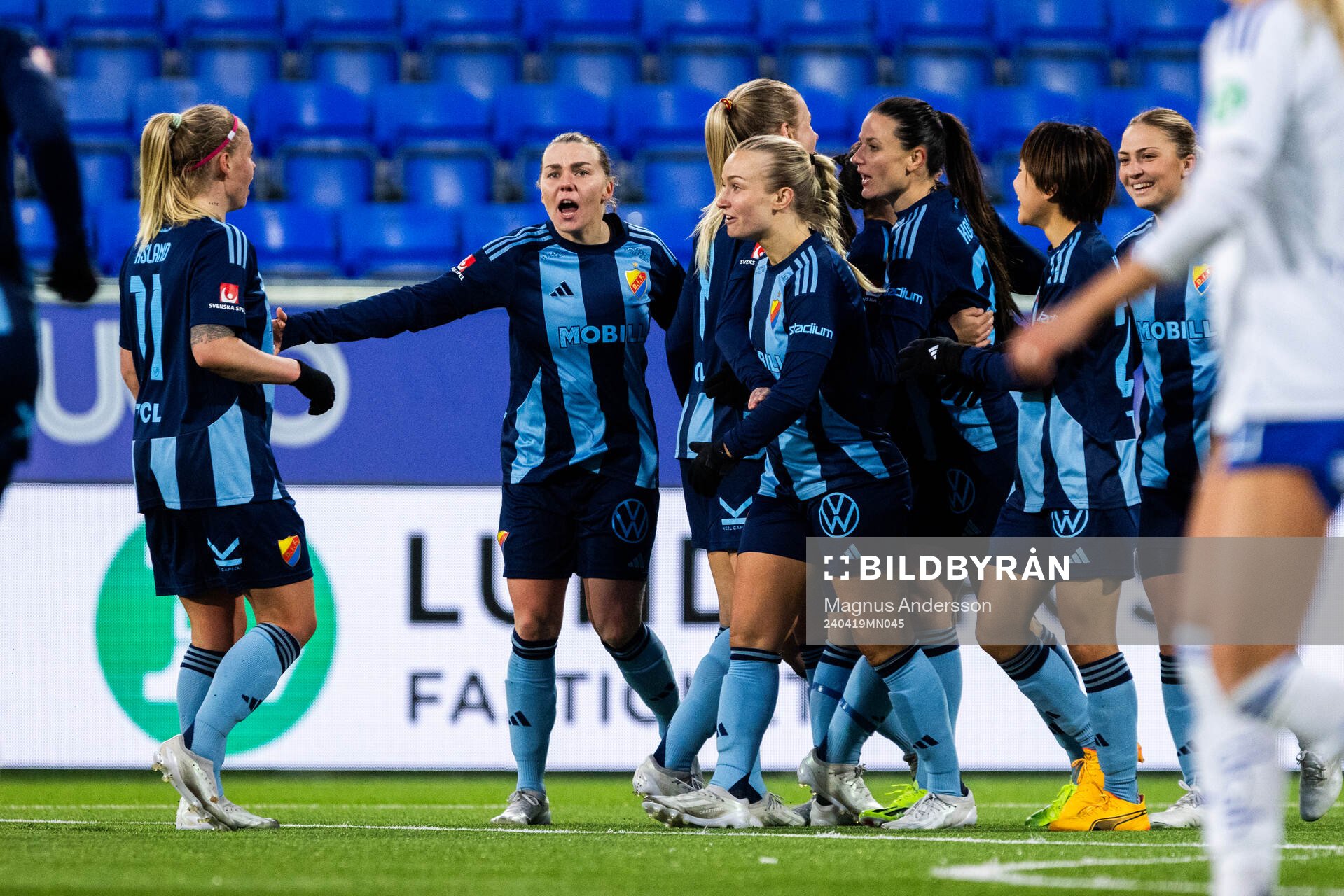 Djurgårdens spelare jublar