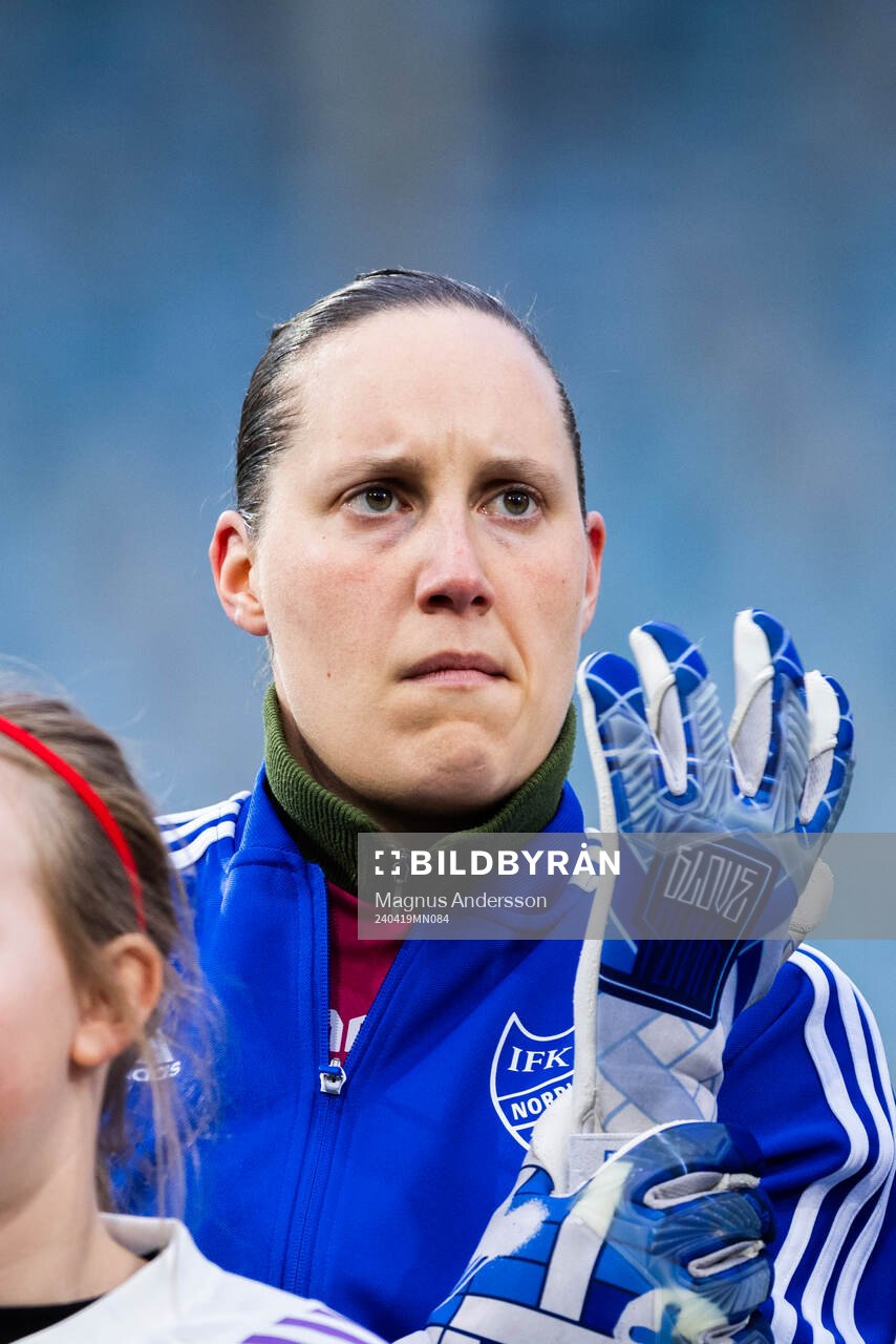IFK Norrköpings målvakt Emma Lind fotbollsmatchen i