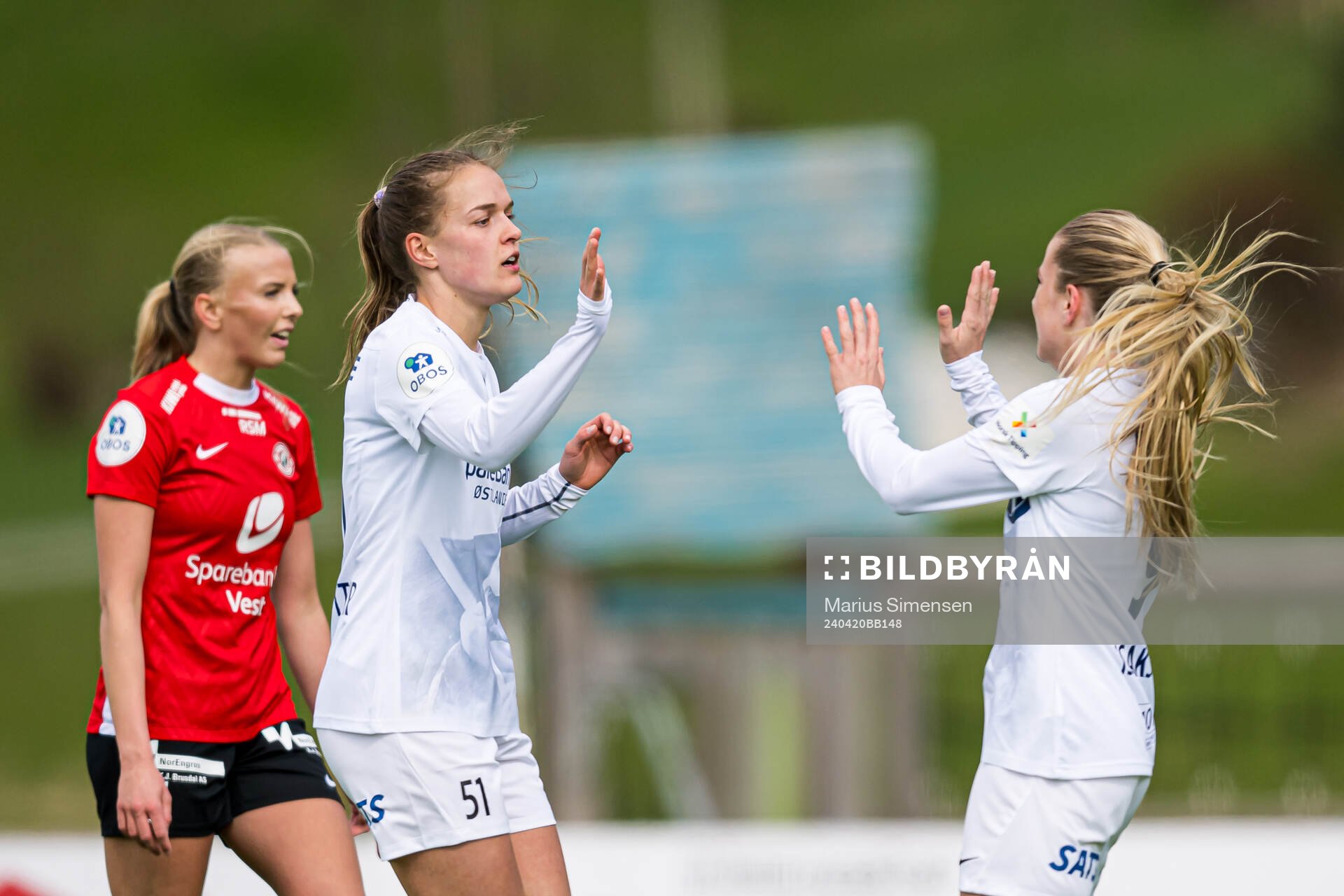 Iris Omarsdottir of Stabæk celebrates