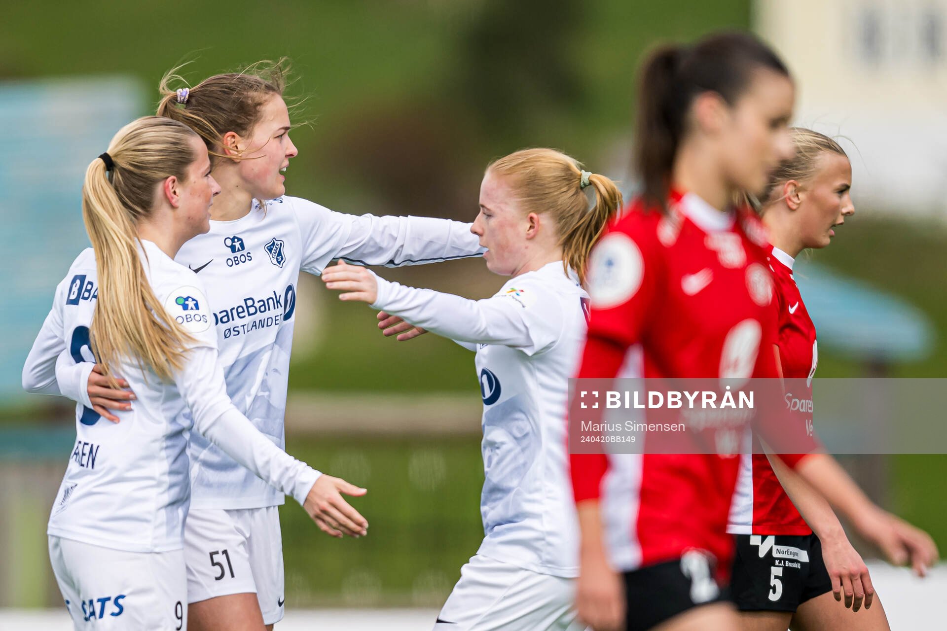 Iris Omarsdottir of Stabæk celebrates