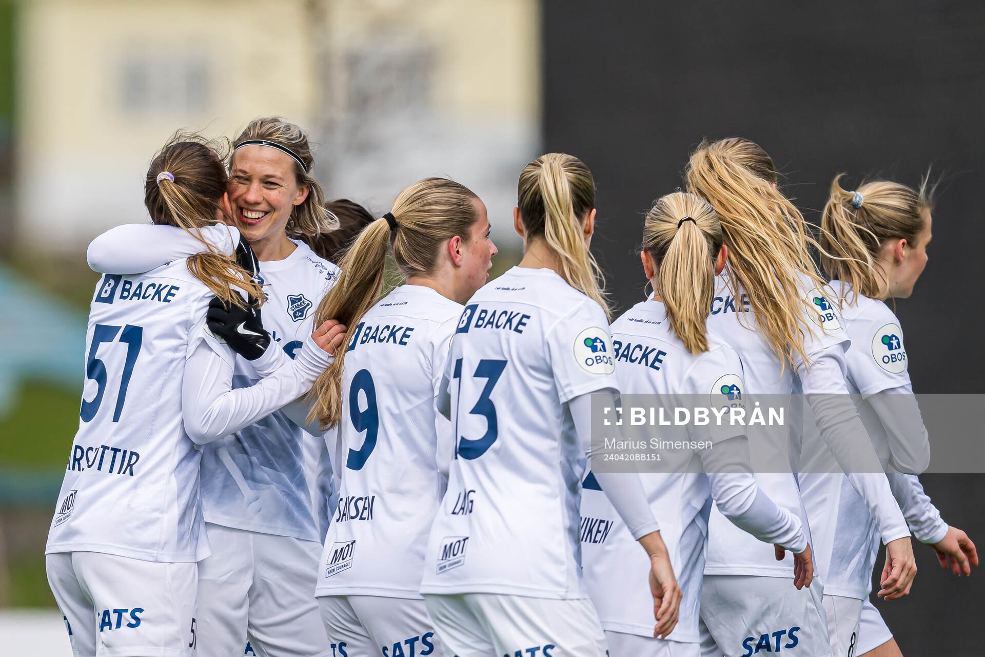 Iris Omarsdottir of Stabæk celebrates
