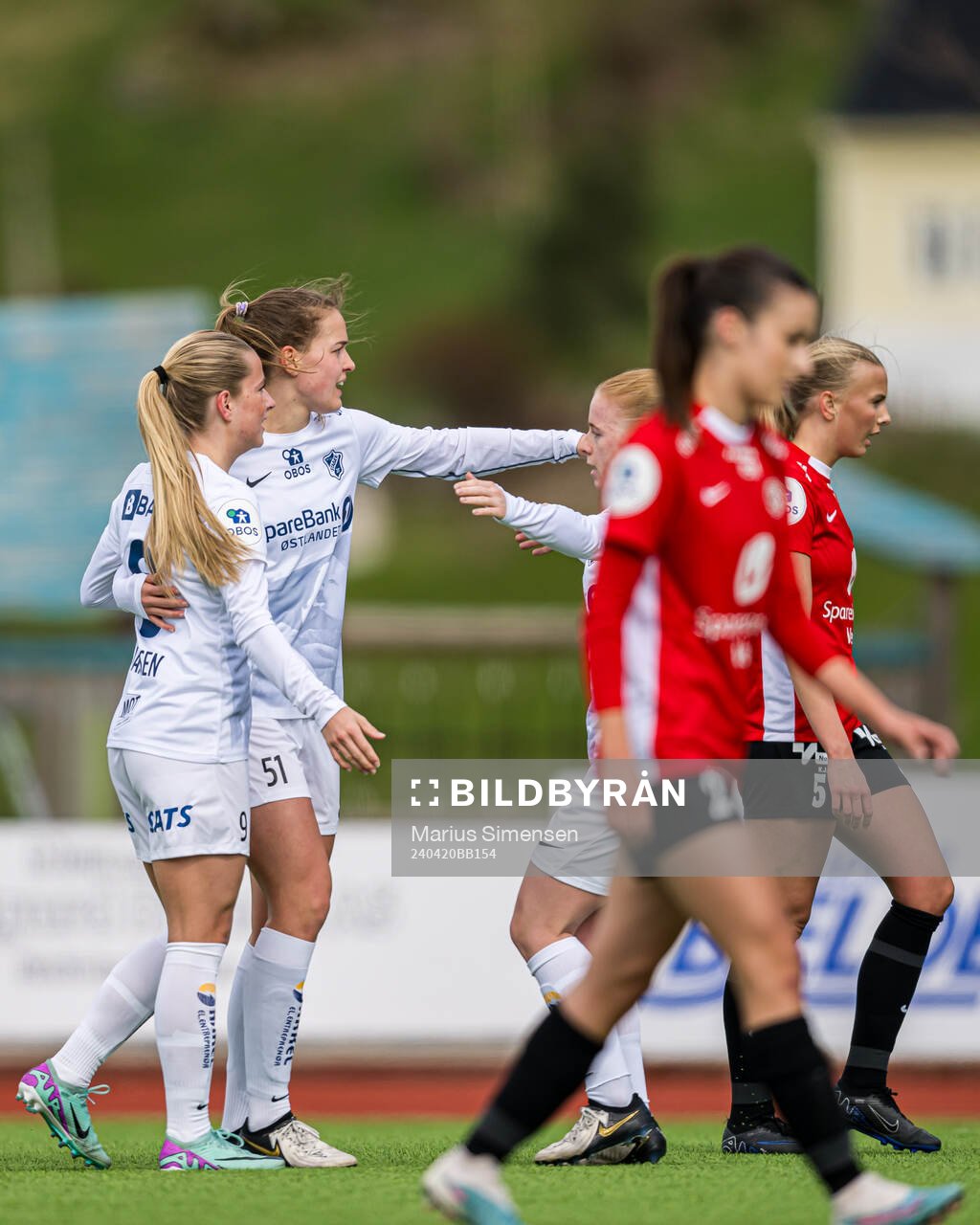 Iris Omarsdottir of Stabæk celebrates