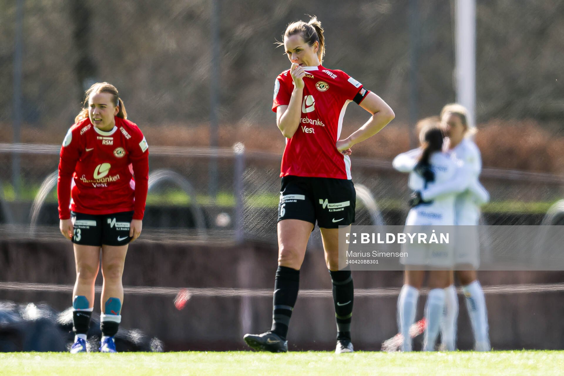 Stine Hovland of Arna-Bjørnar looks dejected
