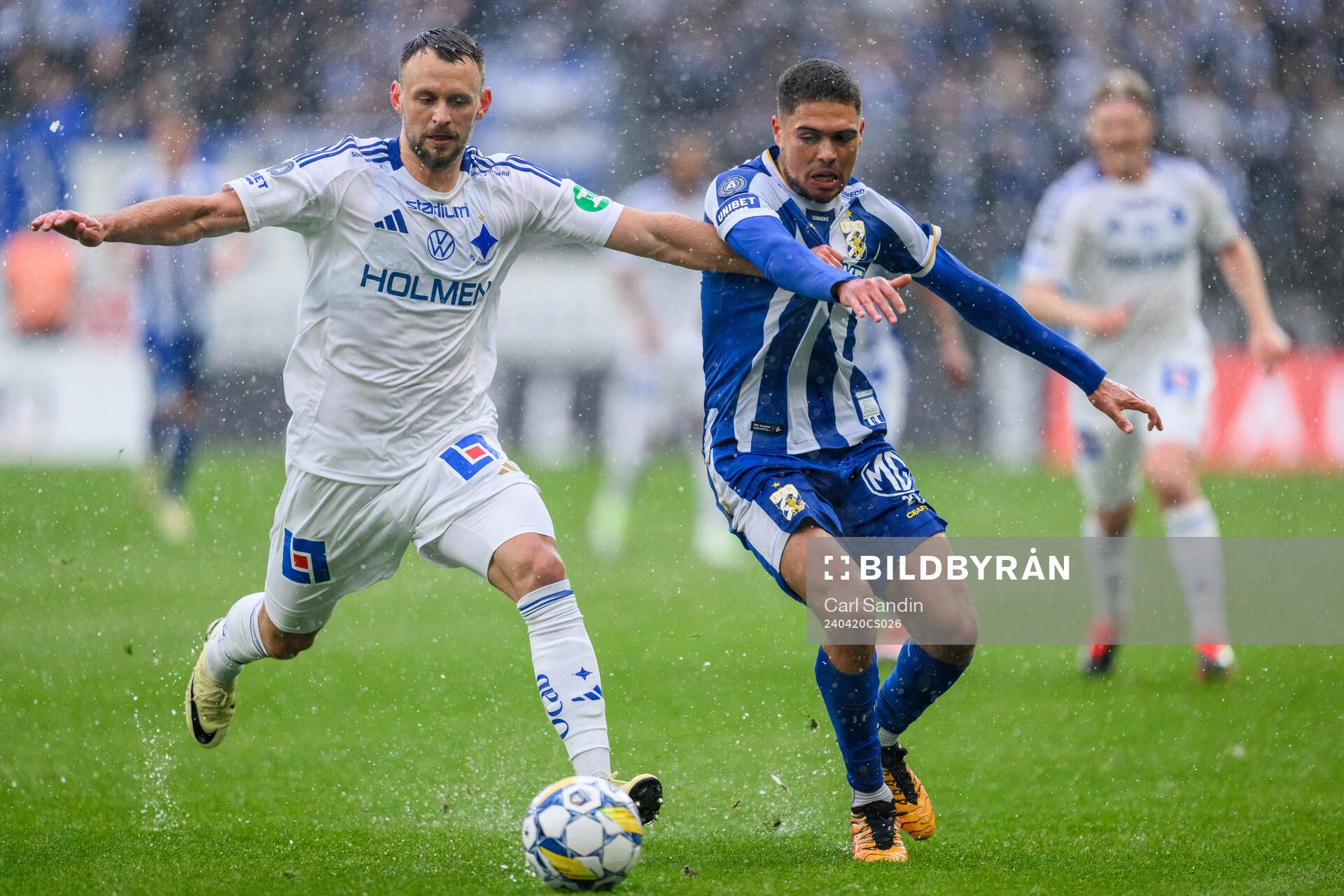 IFK Norrköpings Max Watson och IFK Göteborgs Thomas Santos