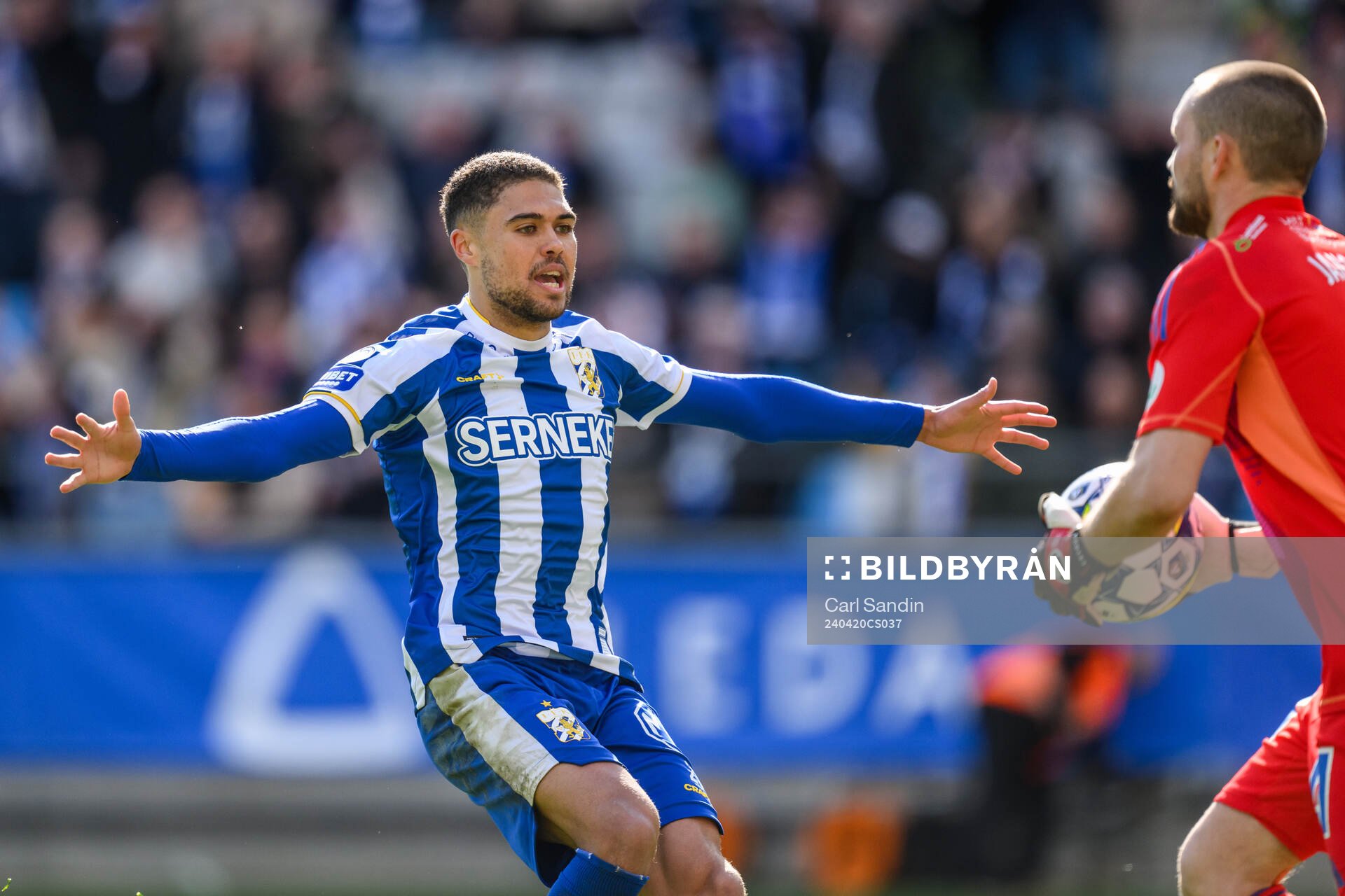 IFK Göteborgs Thomas Santos reagerar