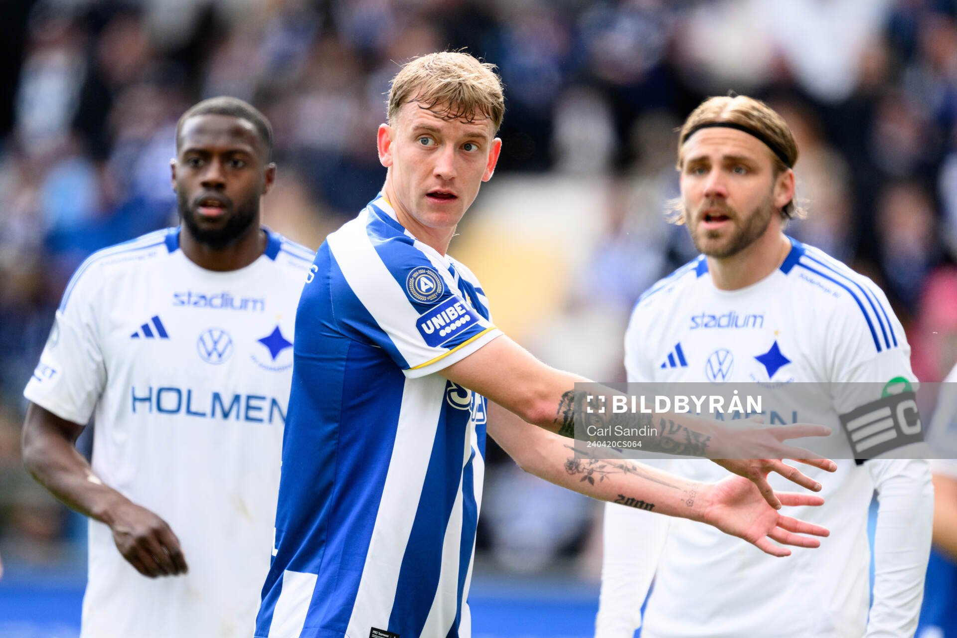 IFK Göteborgs Sebastian Hausner under fotbollsmatchen i Allsvenskan mellan IFK Göteborg och IFK Norrköping den 20 april 2024 i Göteborg.
